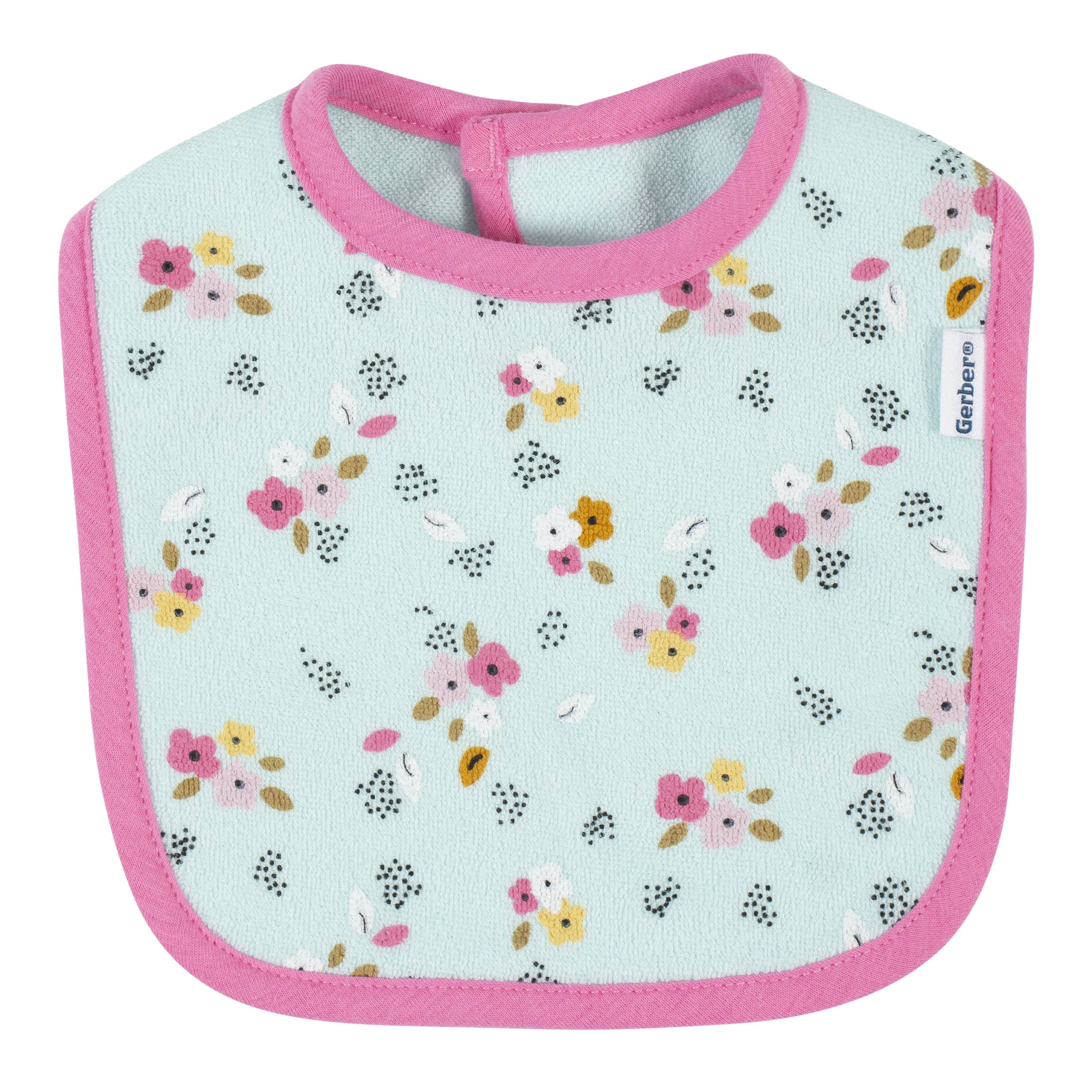 4-Pack Baby Girls Fox Bibs - Image 5