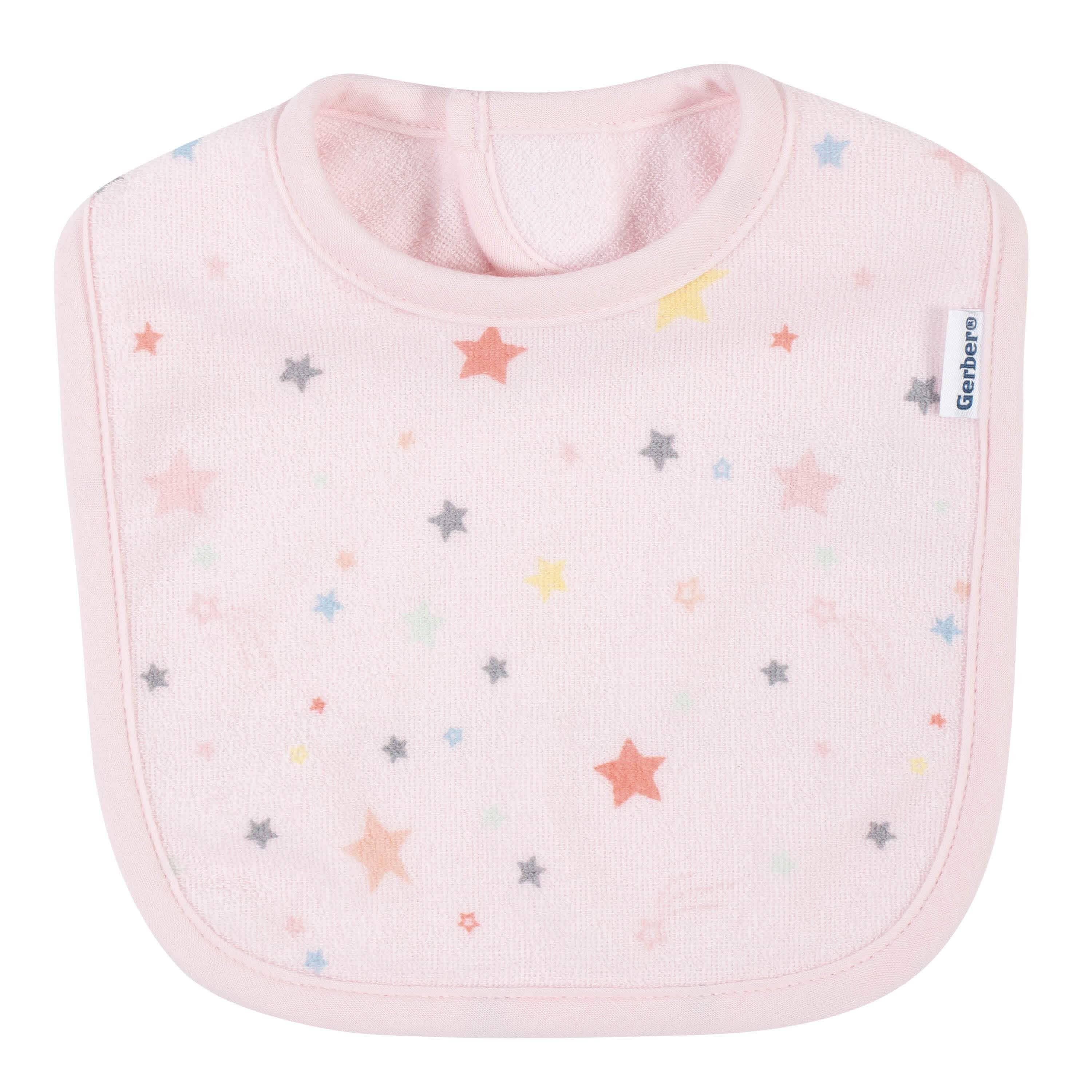 4-Pack Baby Girls Rainbow Bibs - Image 5