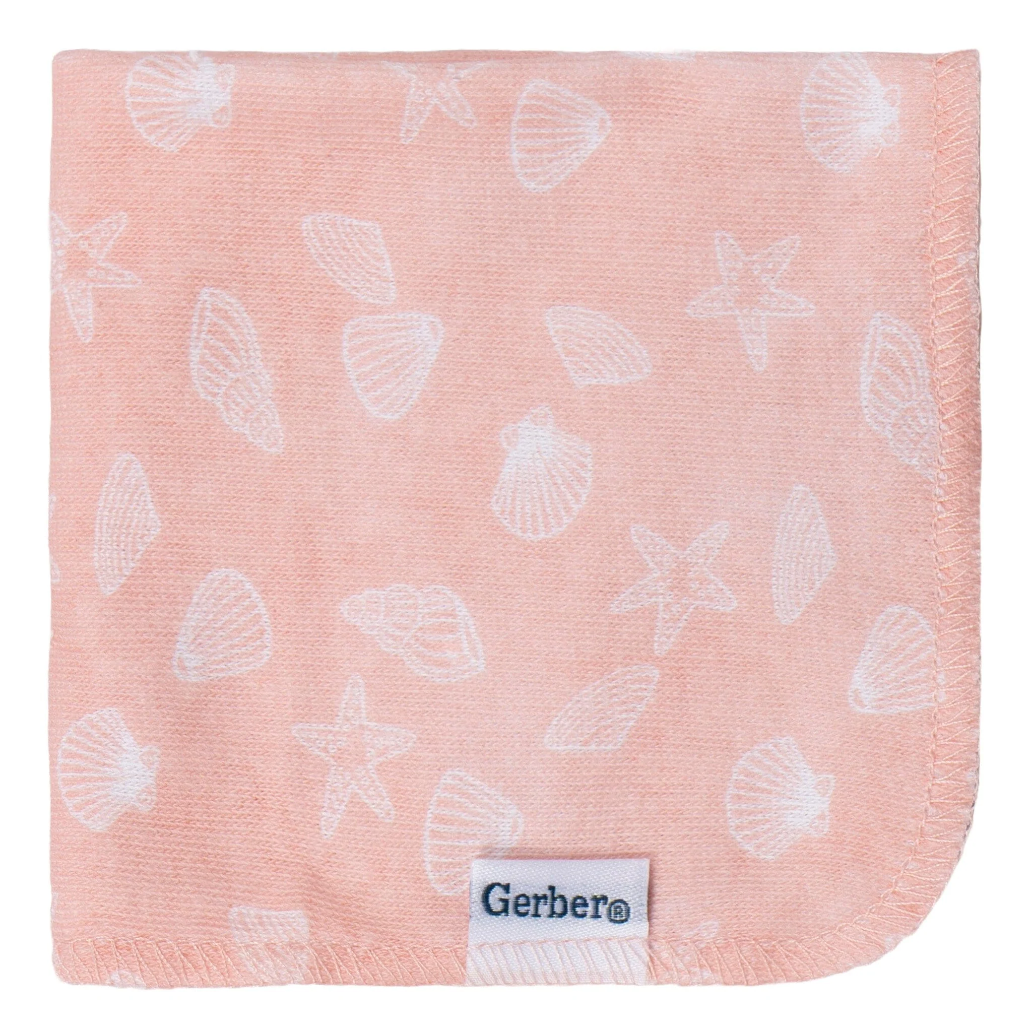 4-Pack Baby Girls She Sells Sea Shells Terry Washcloths - Image 3
