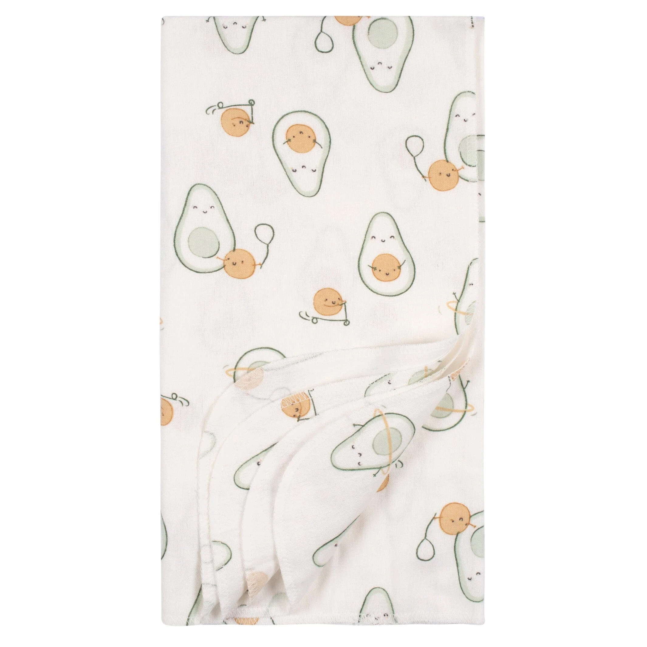 4-Pack Baby Neutral Avo-Cuddle Flannel Blankets - Image 5