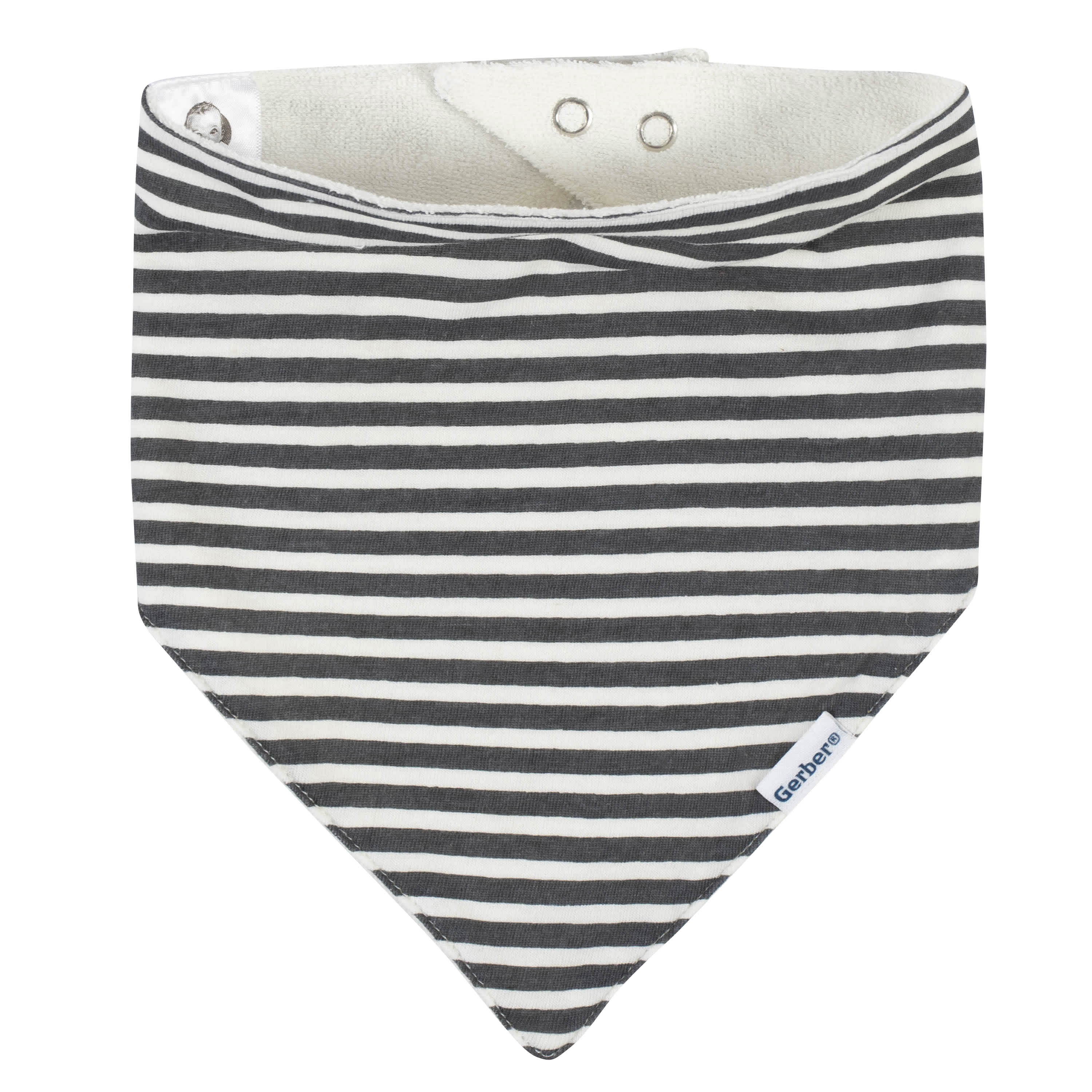 4-Pack Baby Boys Bear Bandana Bibs - Image 3