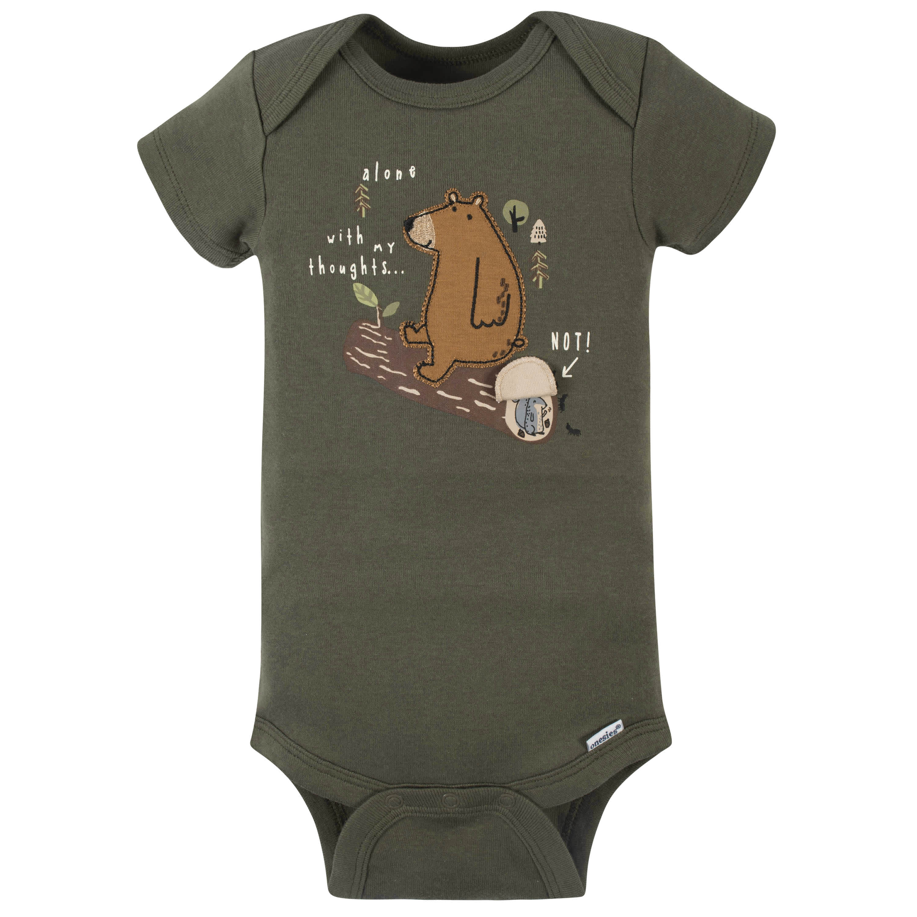 4-Pack Baby Boys Bear Short Sleeve Onesies® Bodysuits - Image 4