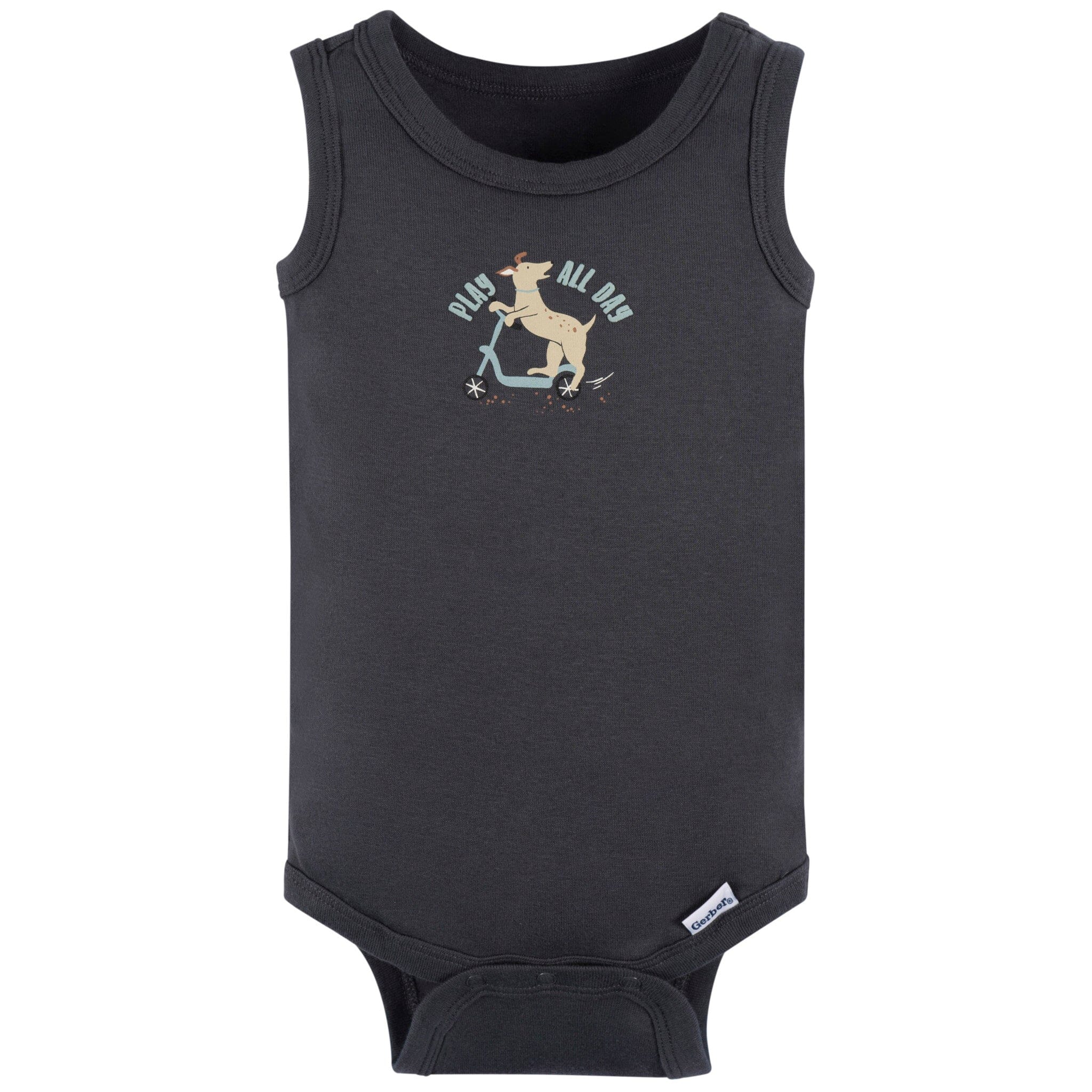 4-Pack Baby Boys Blue Bike Sleeveless Onesies® Bodysuits - Image 6