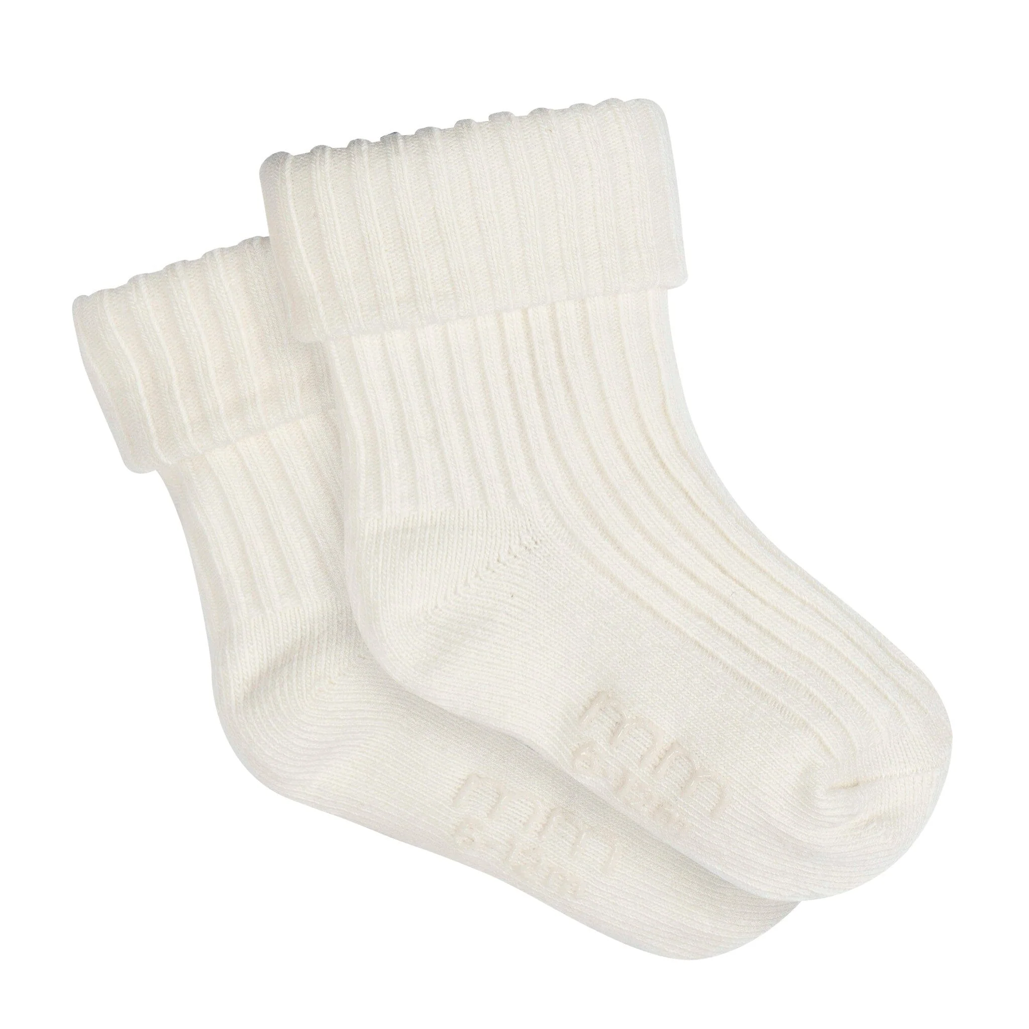 4-Pack Baby Boys Blue Rolled Cuff Ribbed Socks - Image 2