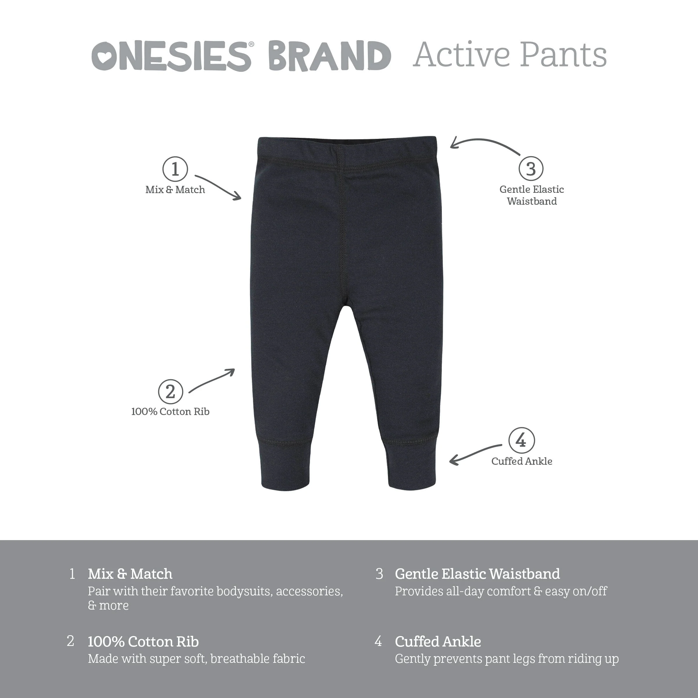4-Pack Baby Boys Blue Stripes Pants - Image 8