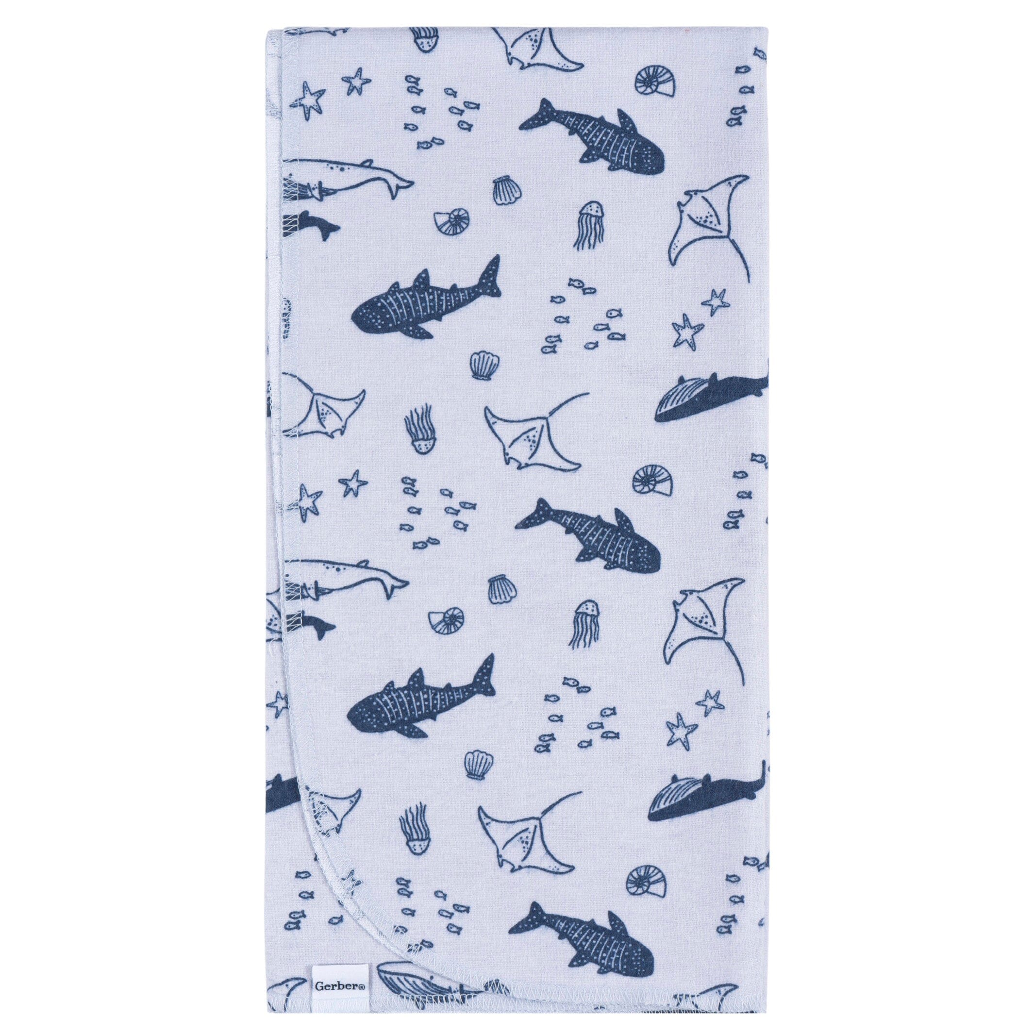 4-Pack Baby Boys Coastal Calm Flannel Blankets - Image 4