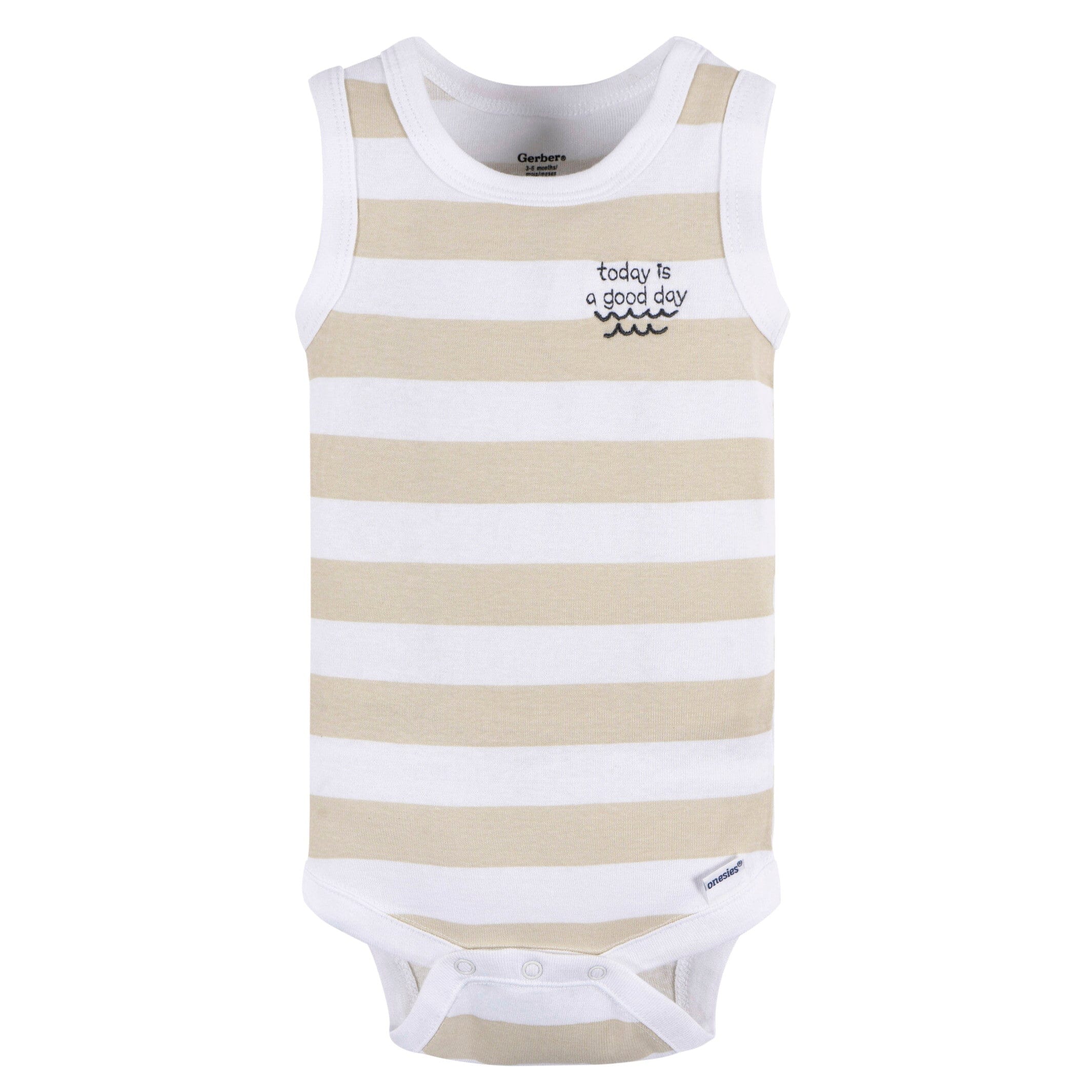 4-Pack Baby Boys Coastal Sleeveless Onesies® Bodysuits - Image 3
