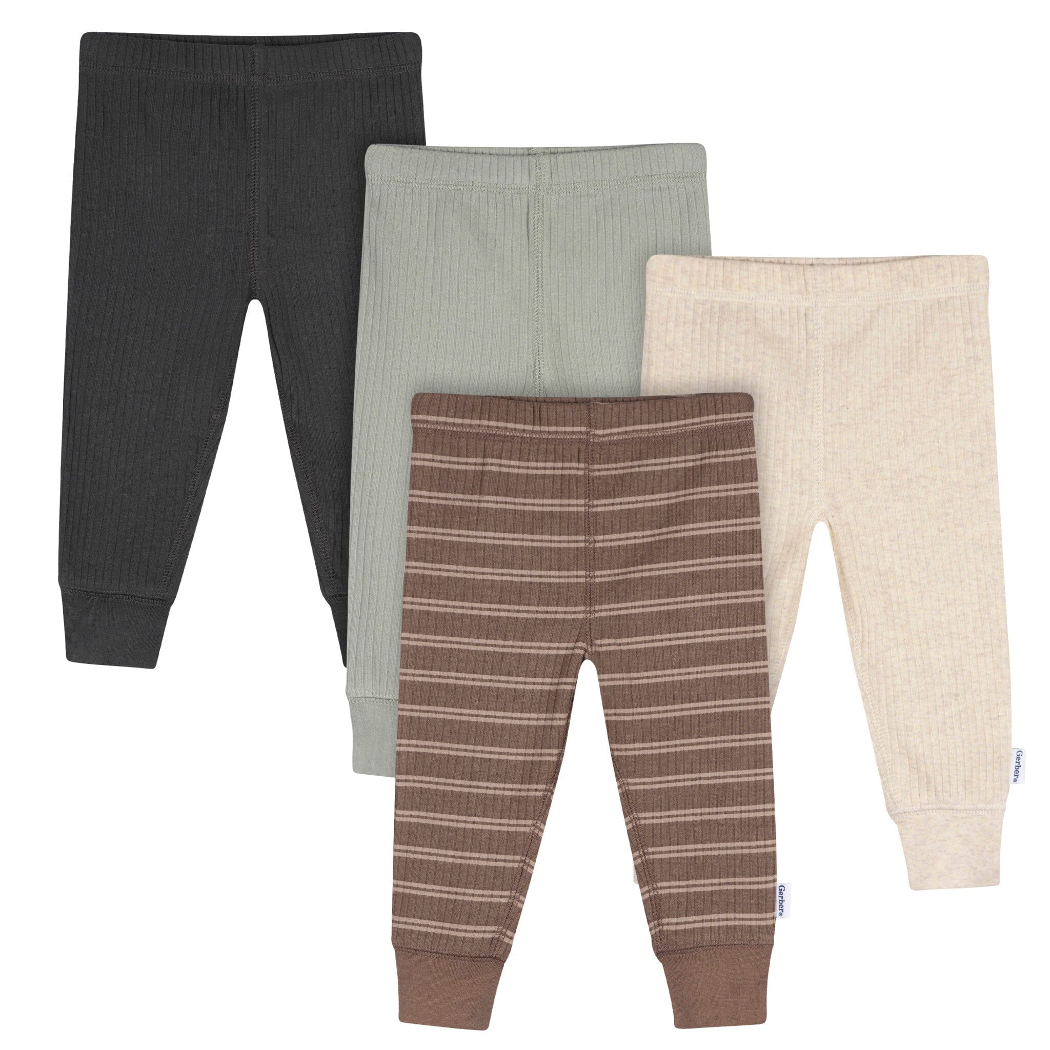4-Pack Baby Boys Dark Shadow Active Pants