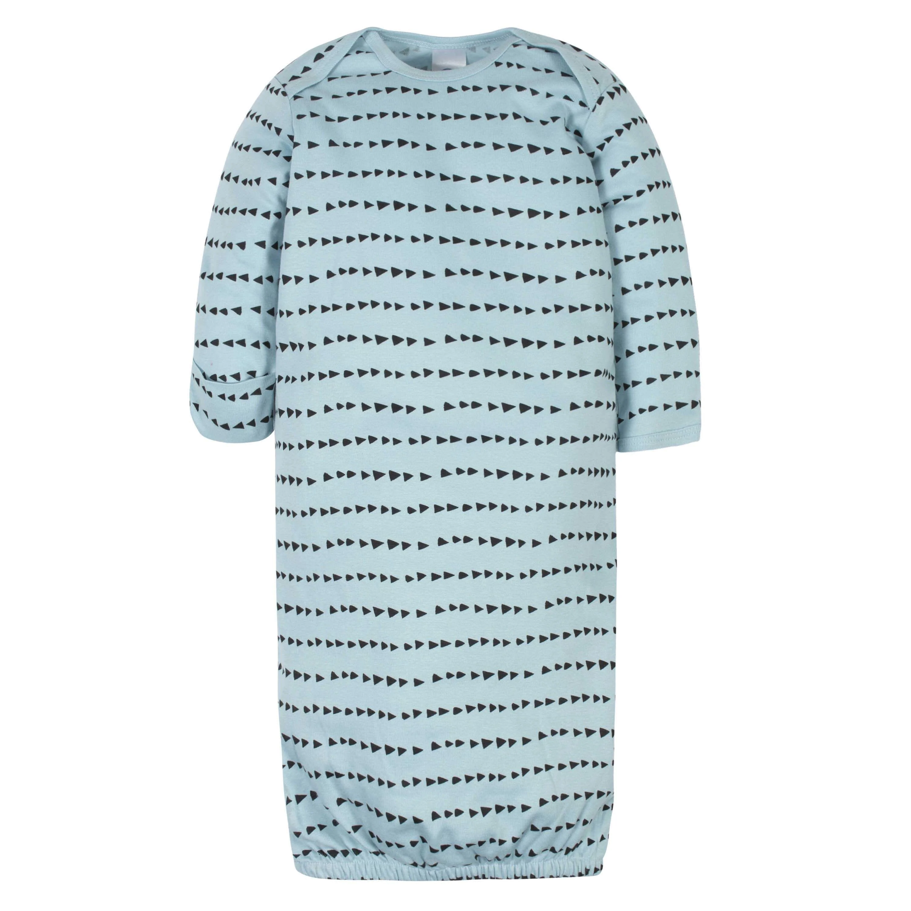 4-Pack Baby Boys Dinosaur Gowns - Image 3