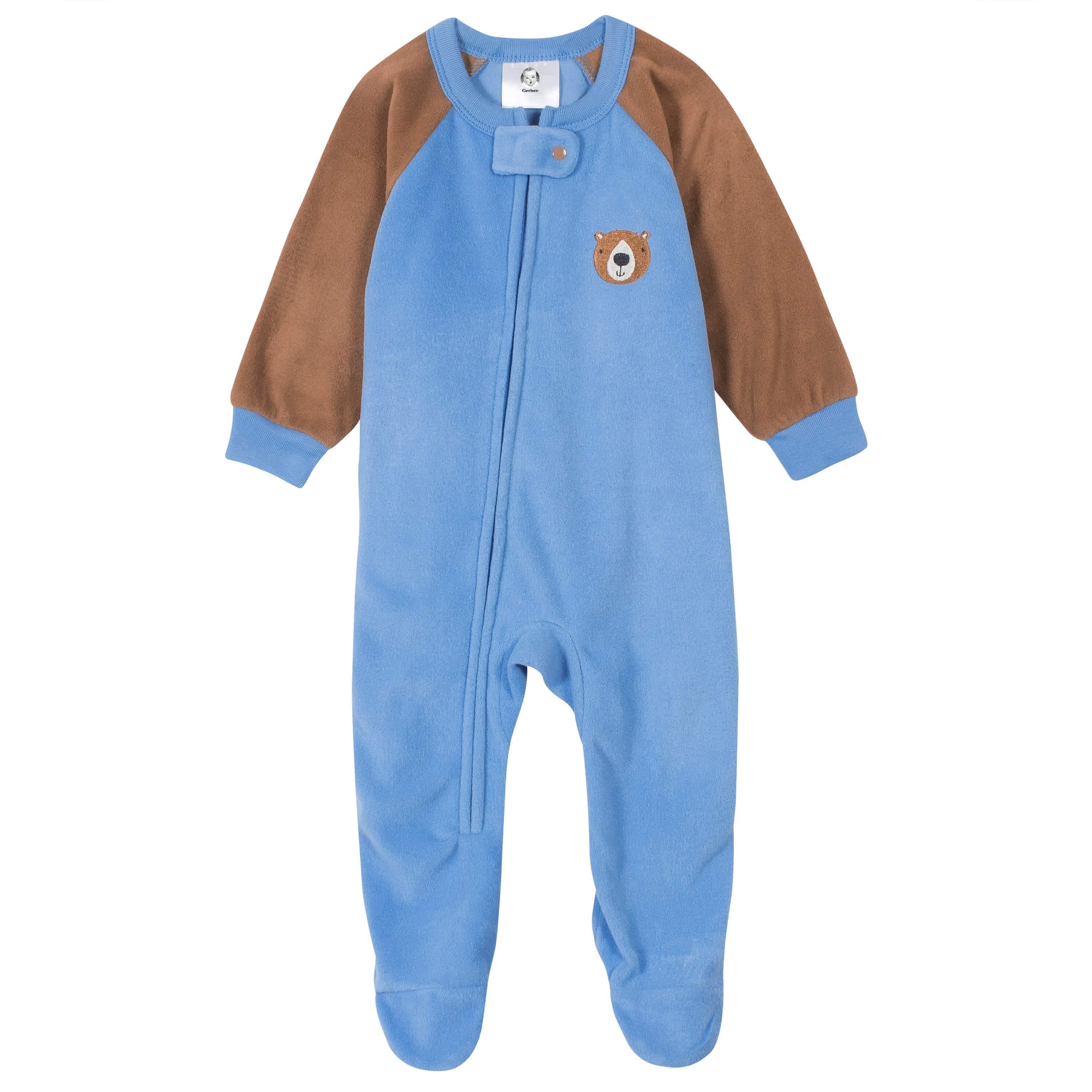 Gerber® 4-Pack Baby Boys Fleece Pajamas - Image 3