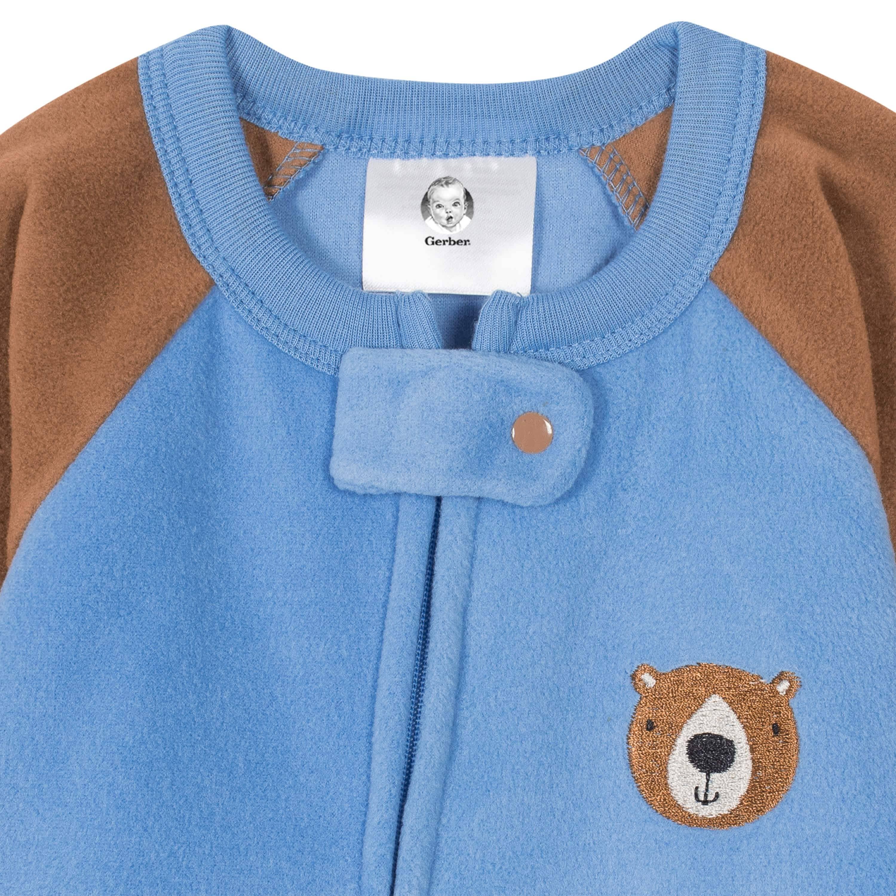 Gerber® 4-Pack Baby Boys Fleece Pajamas - Image 7