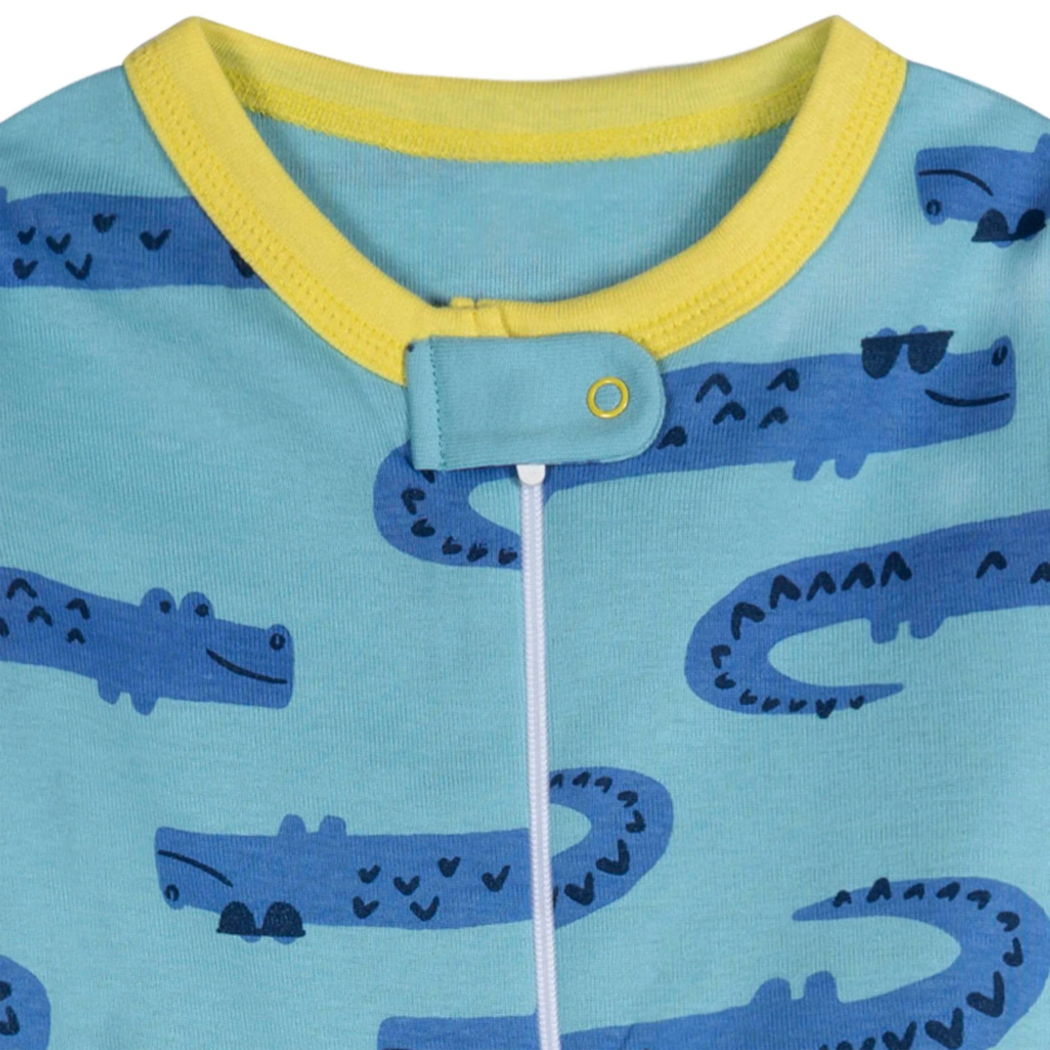 4-Pack Baby Boys Gators Snug Fit Footed Pajamas - Image 11