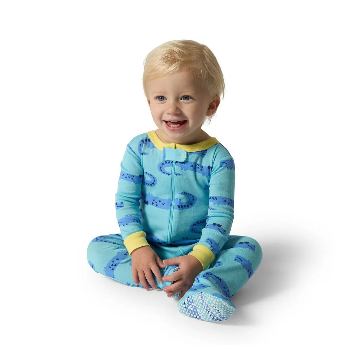 4-Pack Baby Boys Gators Snug Fit Footed Pajamas - Image 2