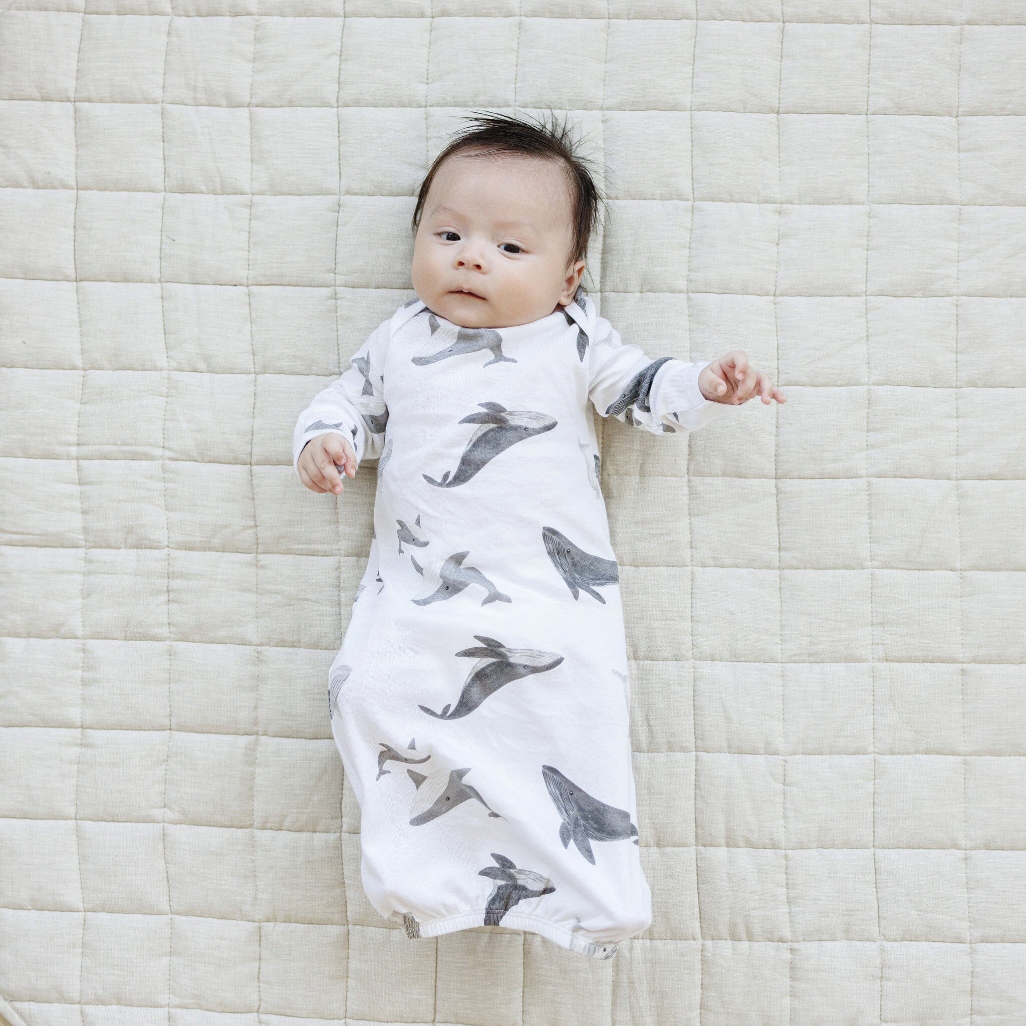 4-Pack Baby Boys Grey Coastal Gowns - Image 3