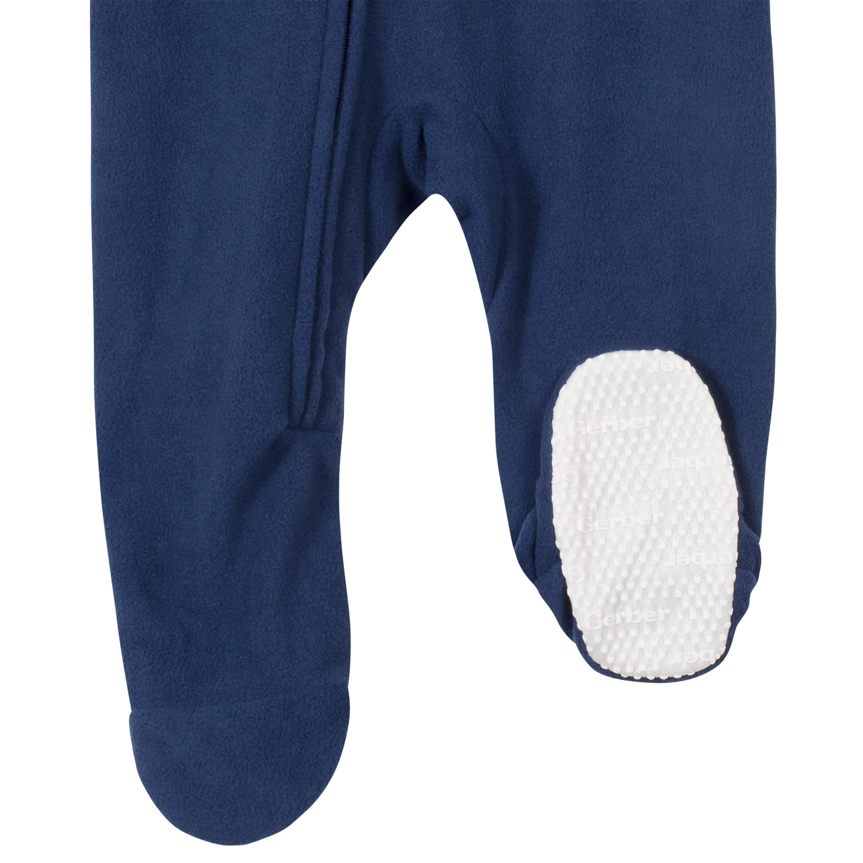 Gerber® 4-Pack Baby Boys Monkeys & Dinos Fleece Pajamas - Image 7