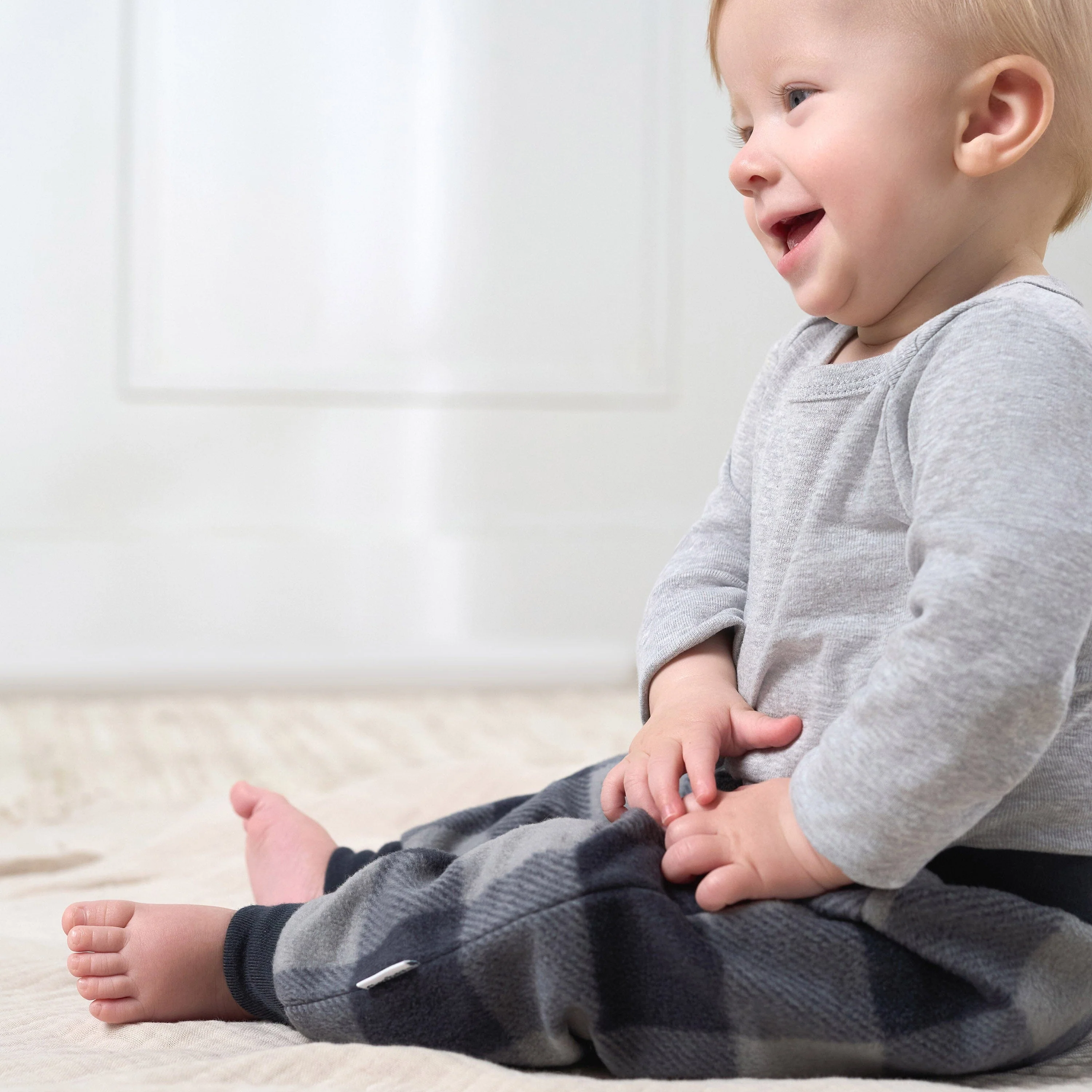 4-Pack Baby Boys Plaid Fleece Pants - Image 2