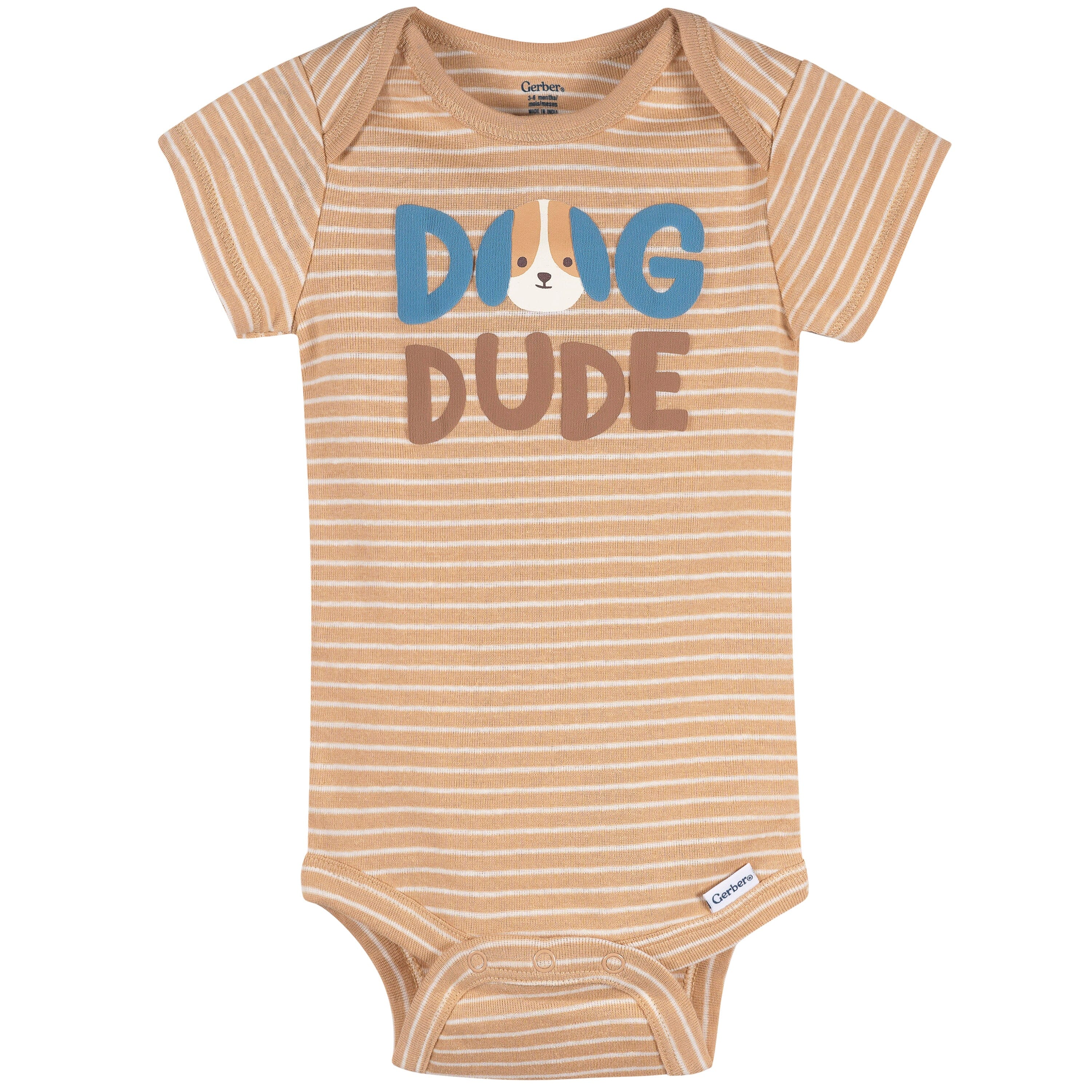 4-Pack Baby Boys Pampered Pups Onesies® Bodysuits and Sleep 'N Play - Image 3