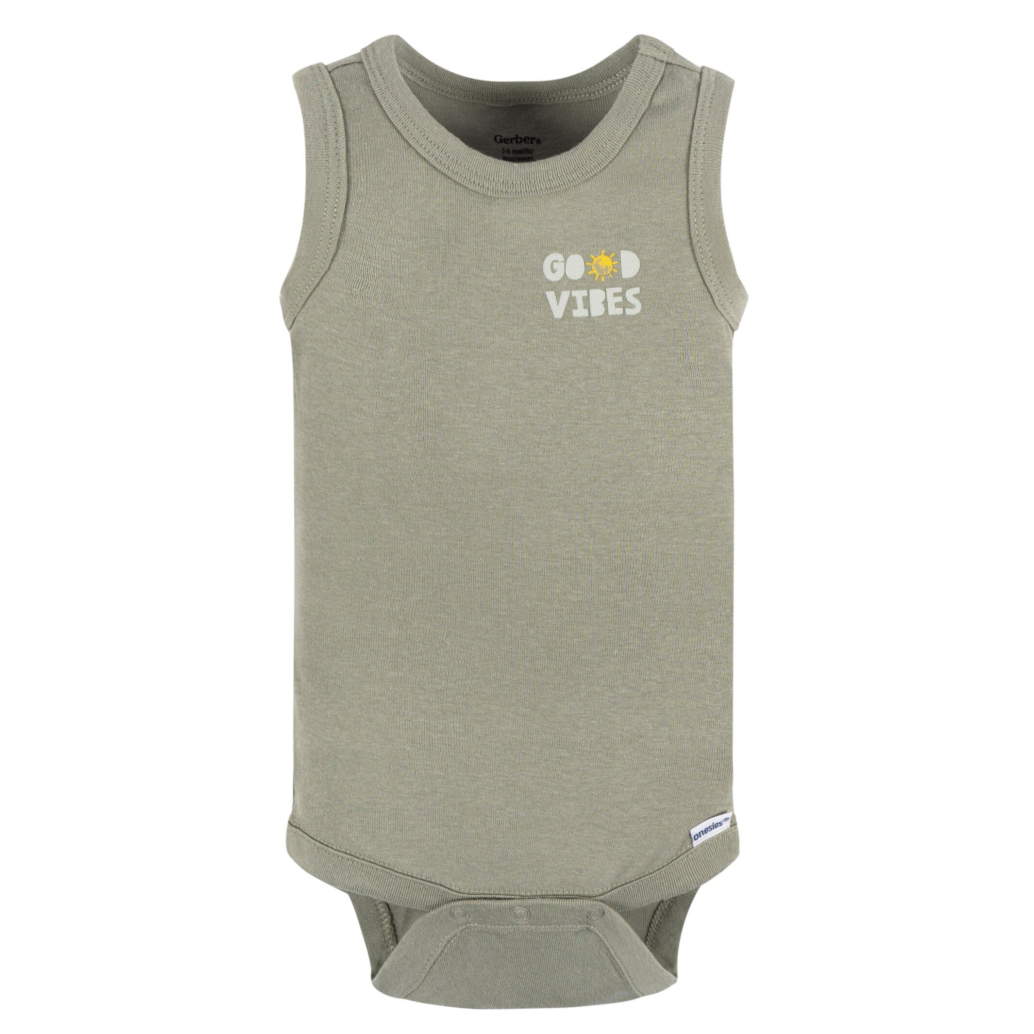 4-Pack Baby Boys Sea Turtles Sleeveless Onesies® Bodysuits - Image 4