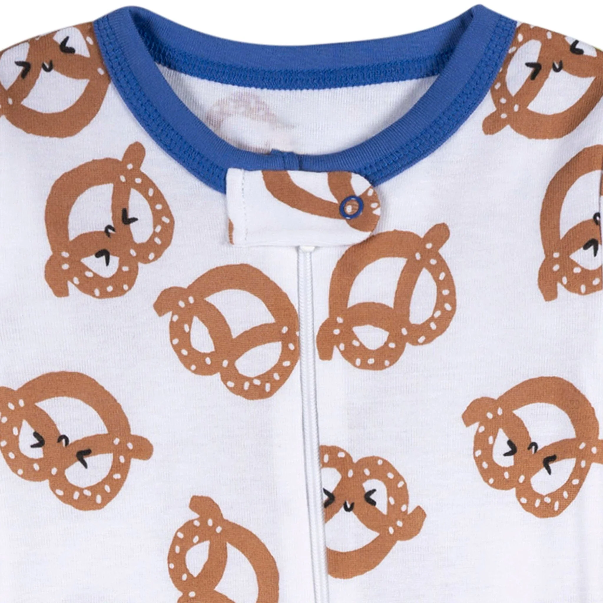 4-Pack Baby Boys Snack Truck Snug Fit Footed Pajamas - Image 4