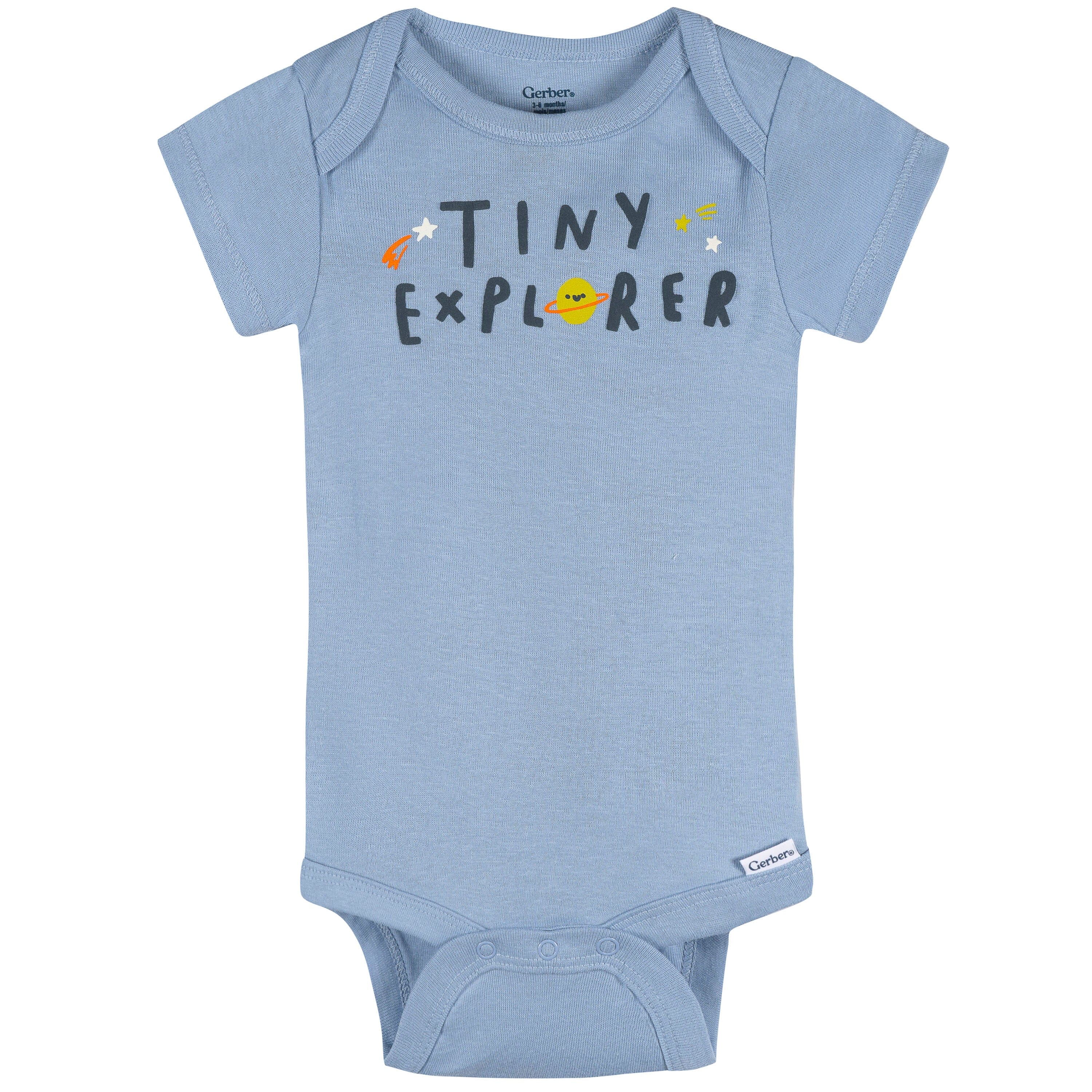 4-Pack Baby Boys Space Animals Onesies® Bodysuits and Sleep 'N Play - Image 3
