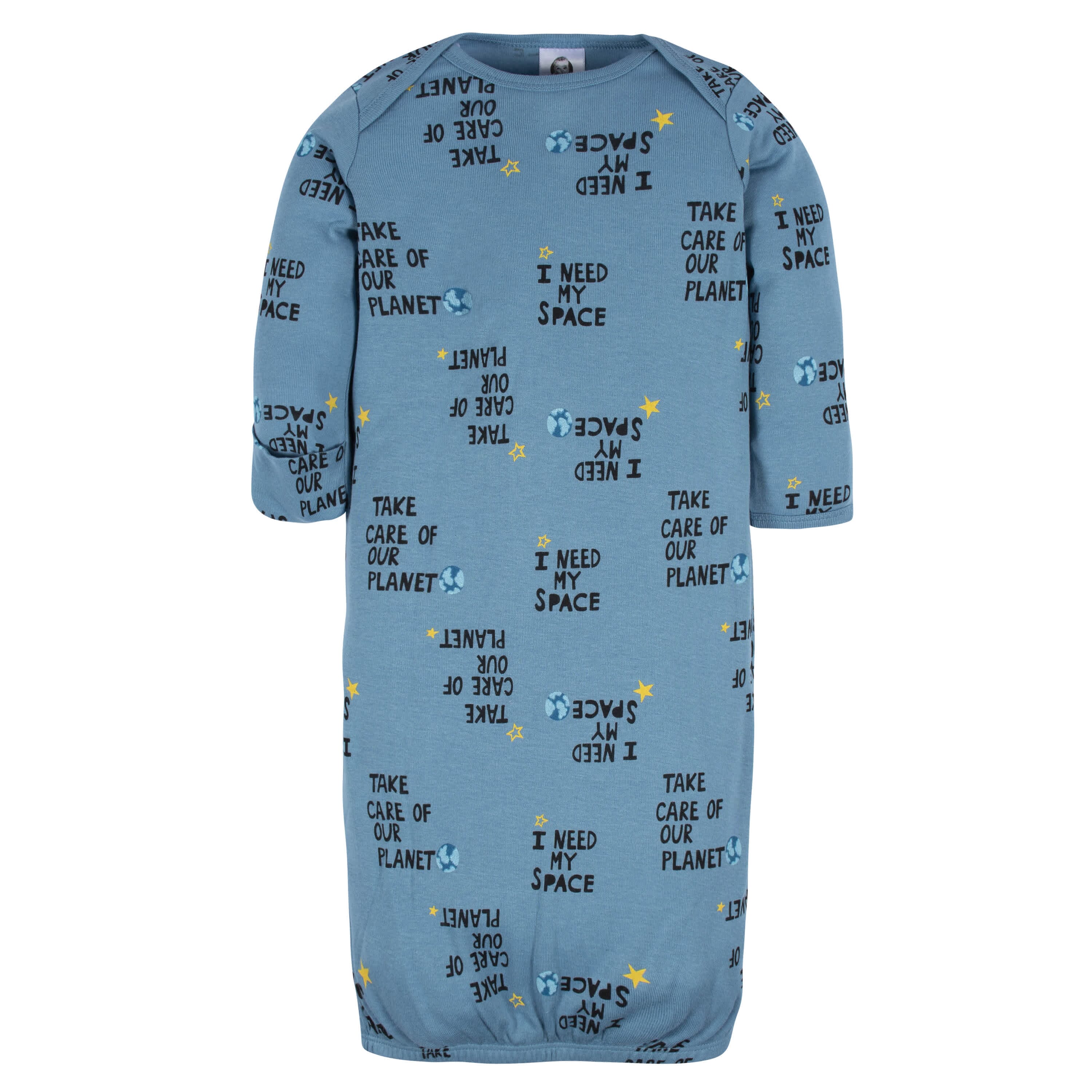 4-Pack Baby Boys Space Explorer Gowns - Image 4