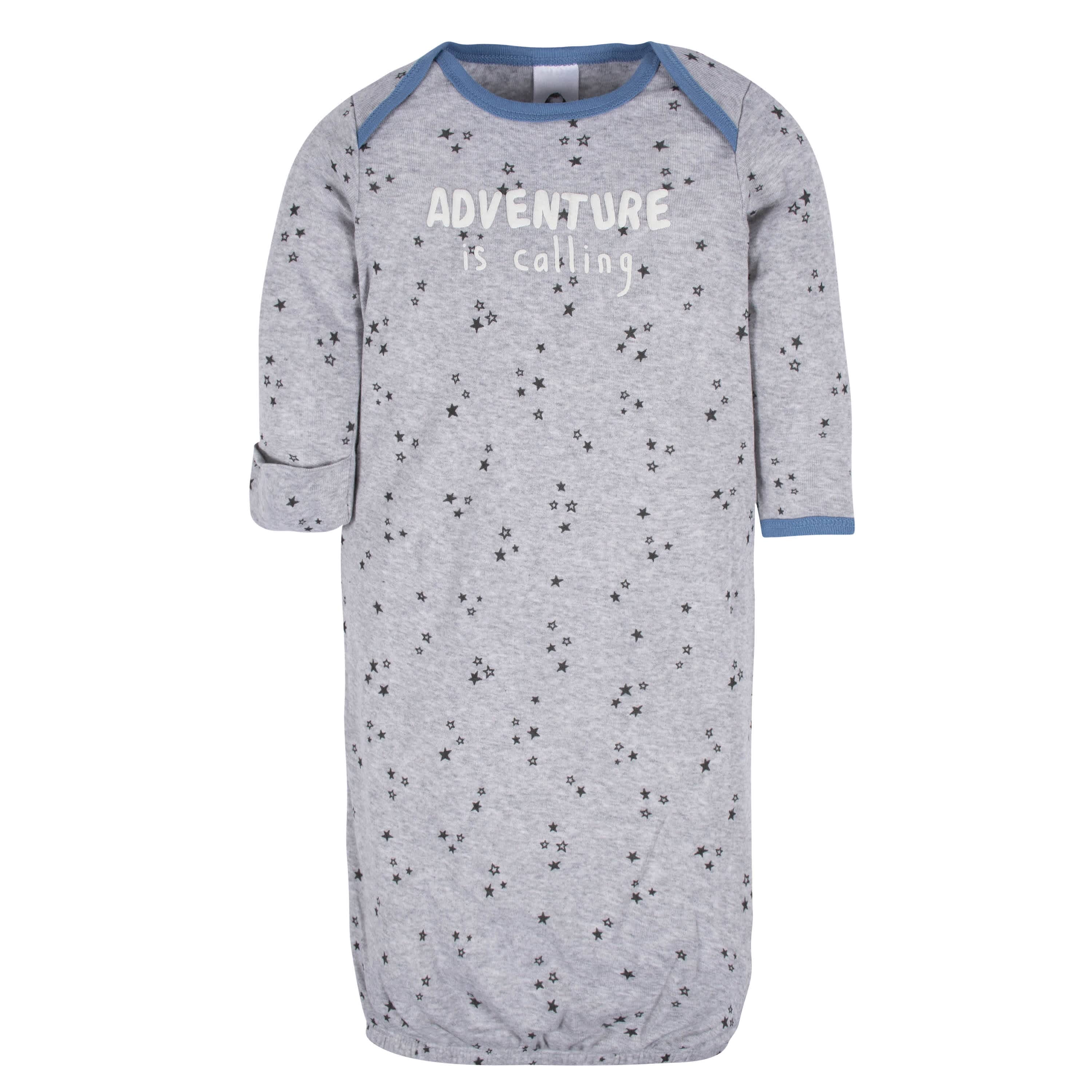 4-Pack Baby Boys Space Explorer Gowns - Image 8