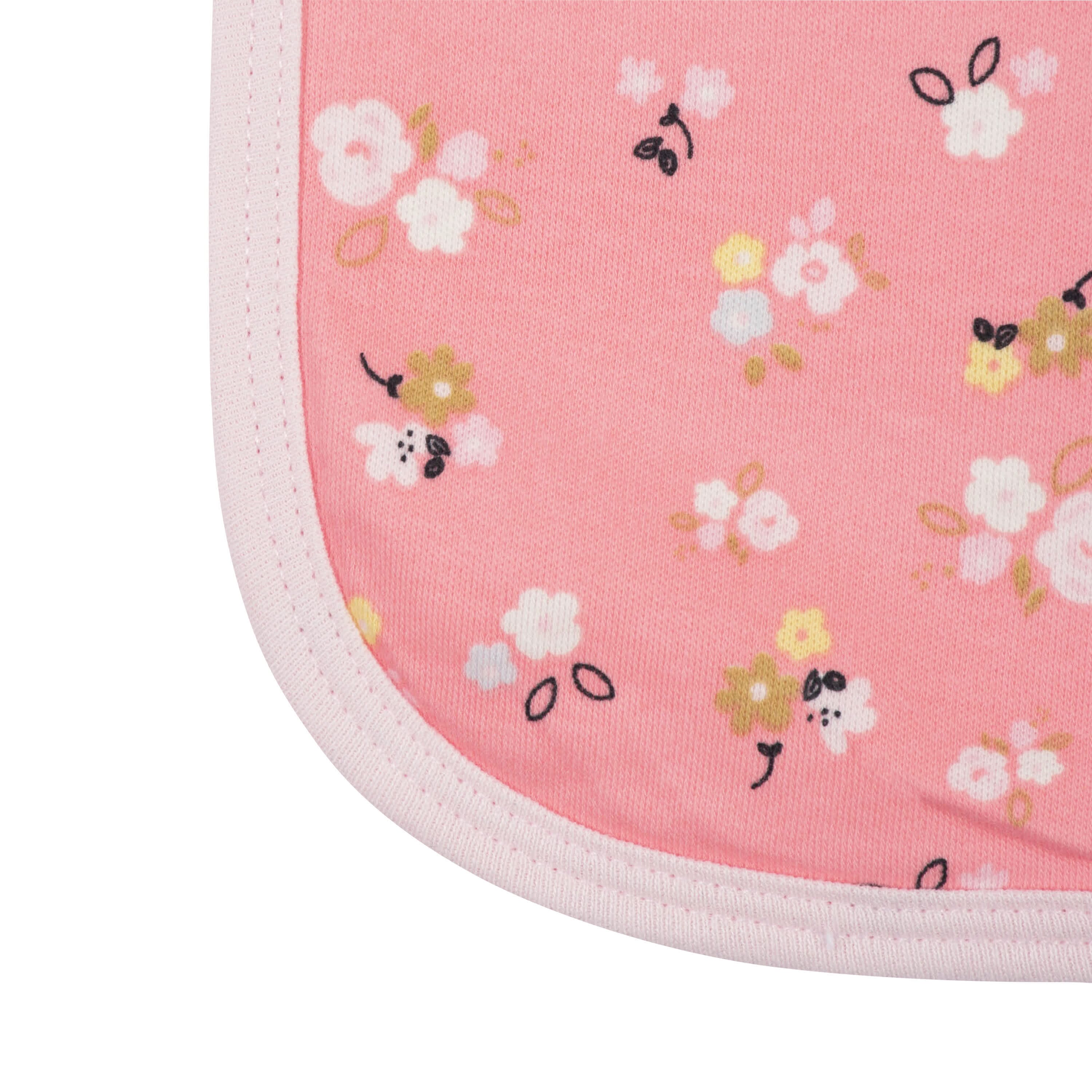4-Pack Baby Girls Ballerina Terry Burp Cloths - Image 5