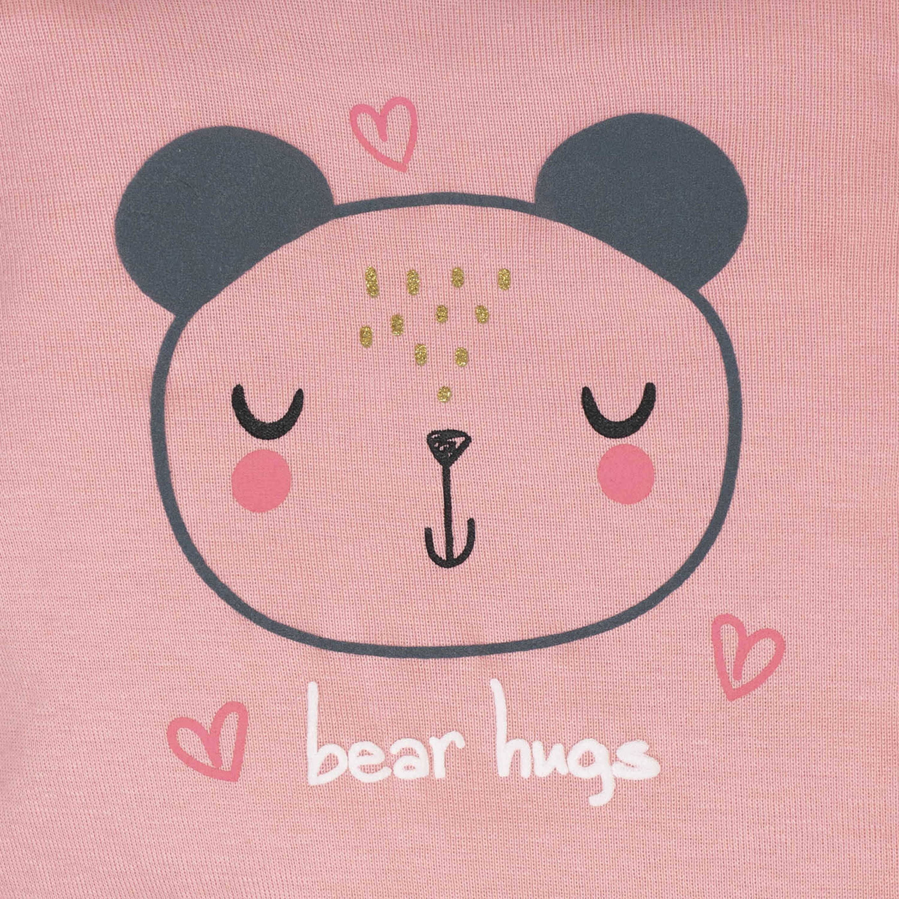 4-Pack Baby Girls Bear Gowns - Image 3
