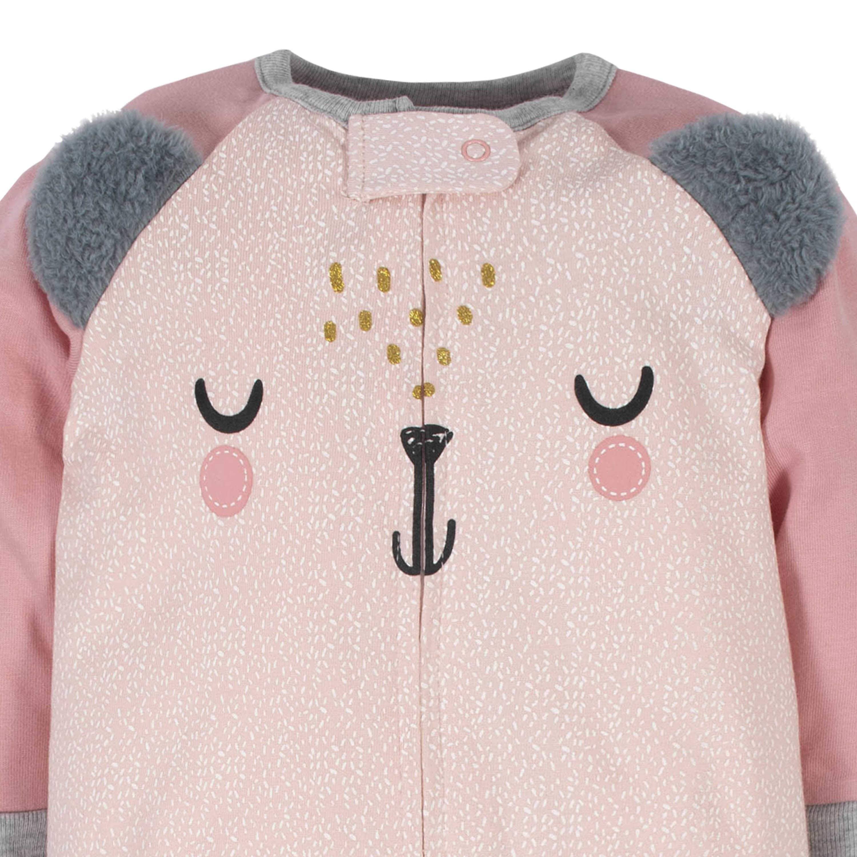 4-Pack Baby Girls Bear Sleep 'N Plays - Image 4