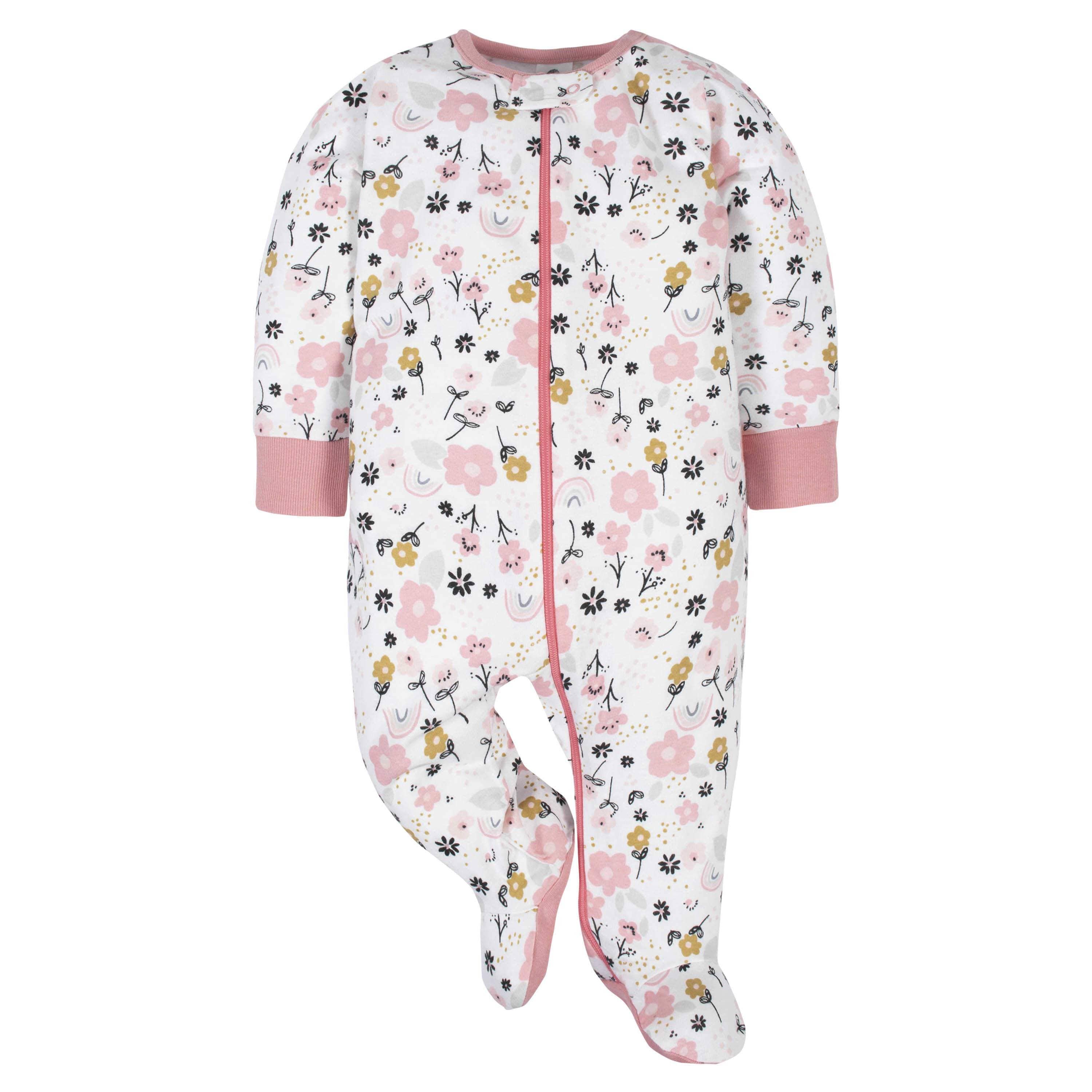 4-Pack Baby Girls Bear Sleep 'N Plays - Image 5