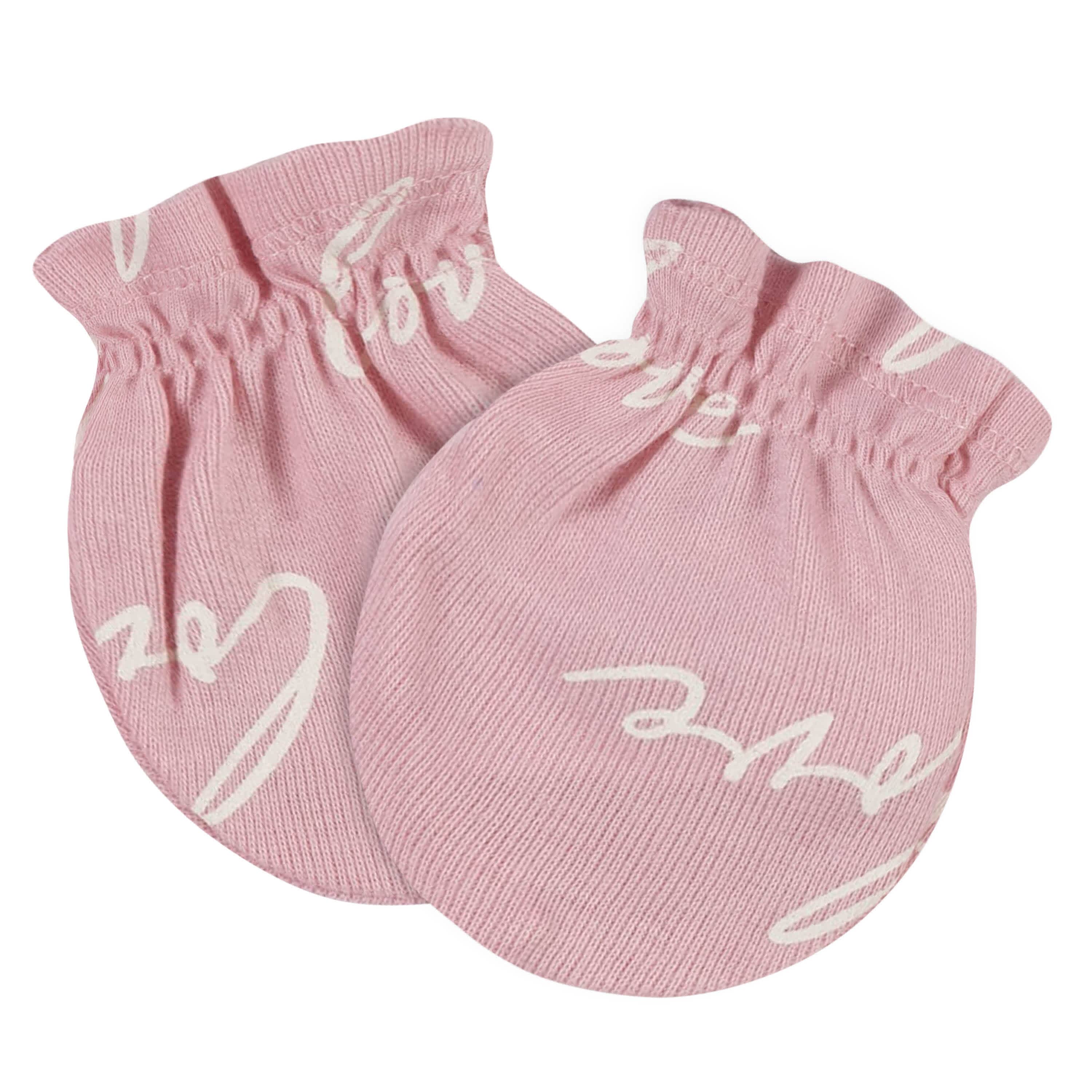 4-Pack Baby Girls Bunny Ballerina No Scratch Mittens - Image 3