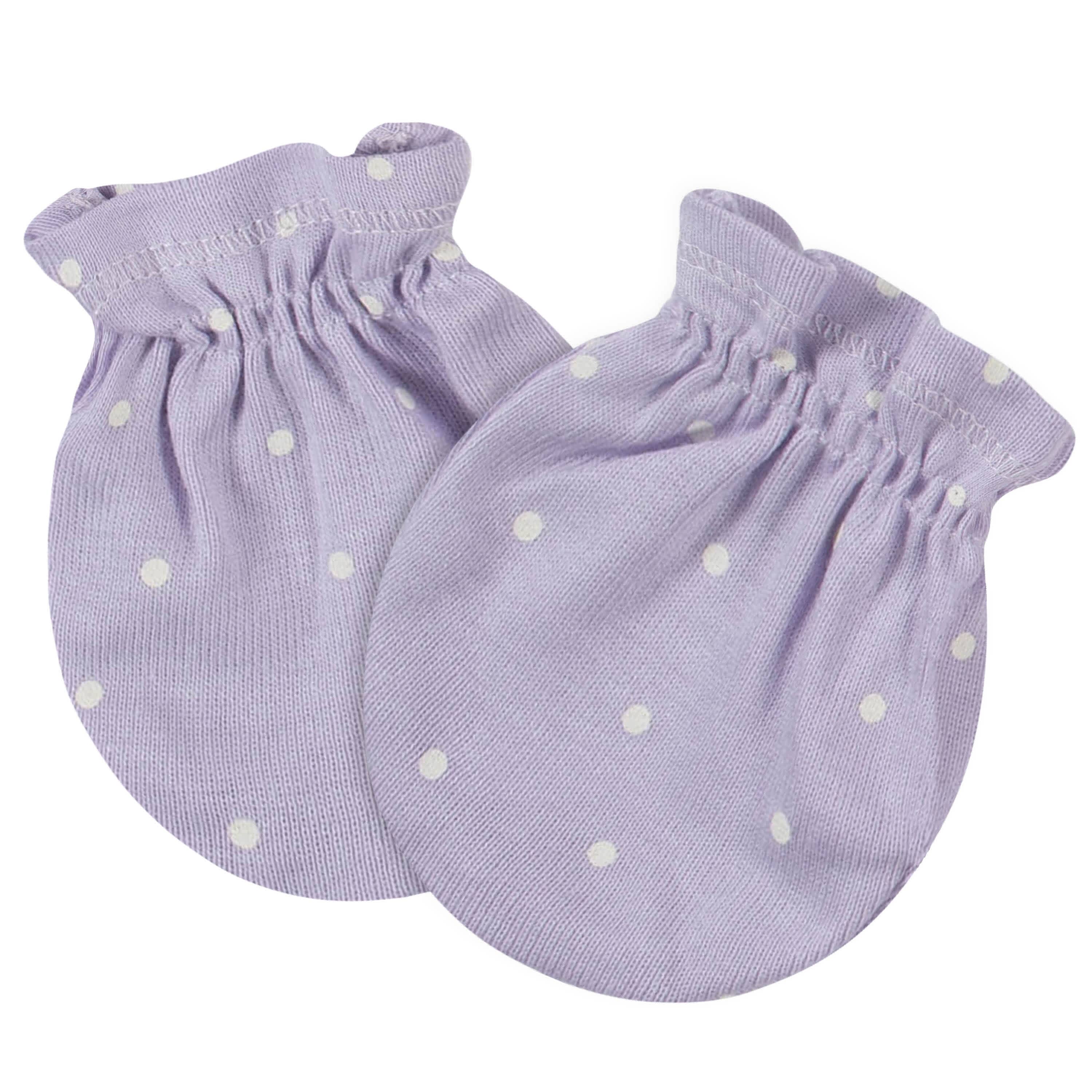 4-Pack Baby Girls Bunny Ballerina No Scratch Mittens - Image 4