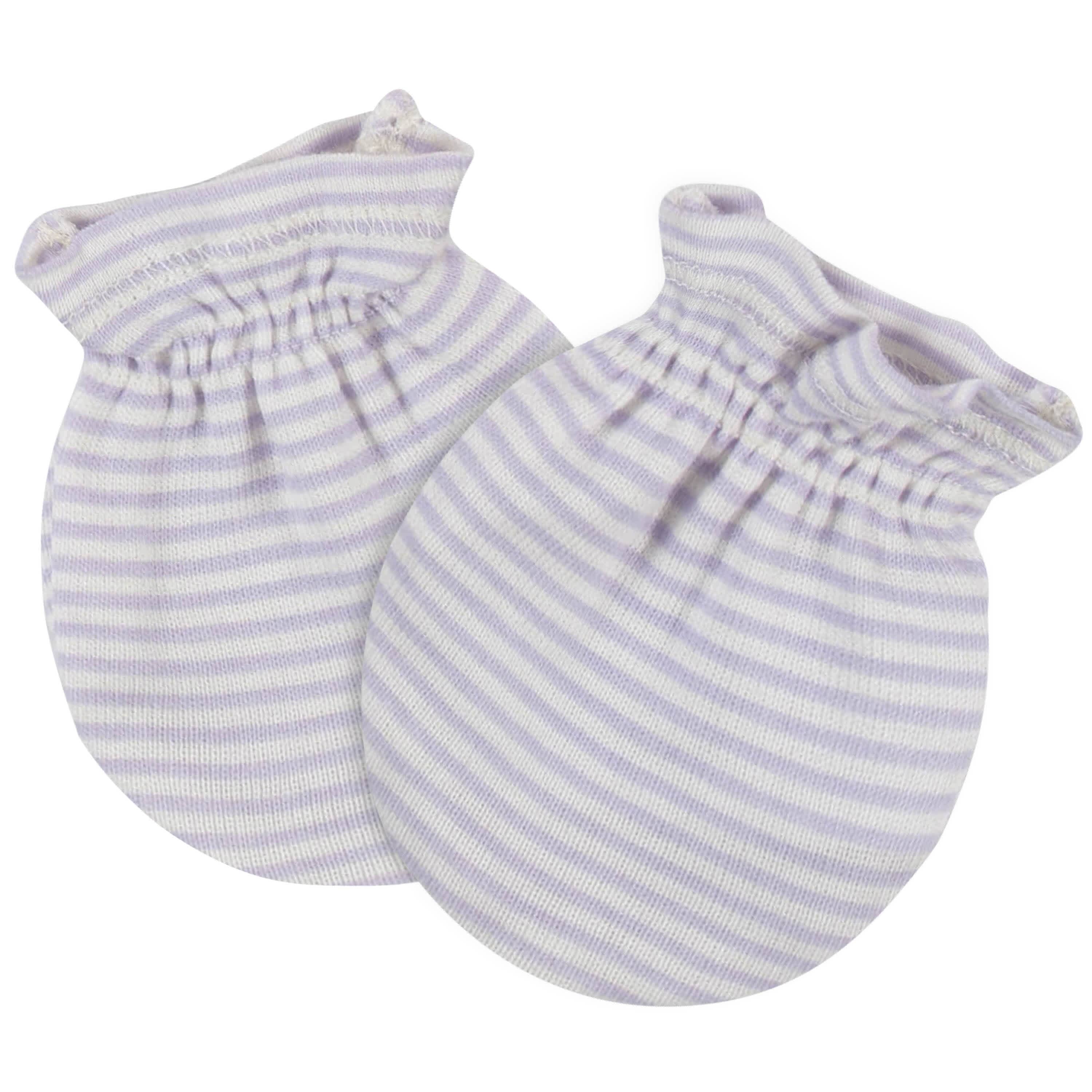 4-Pack Baby Girls Bunny Ballerina No Scratch Mittens - Image 5