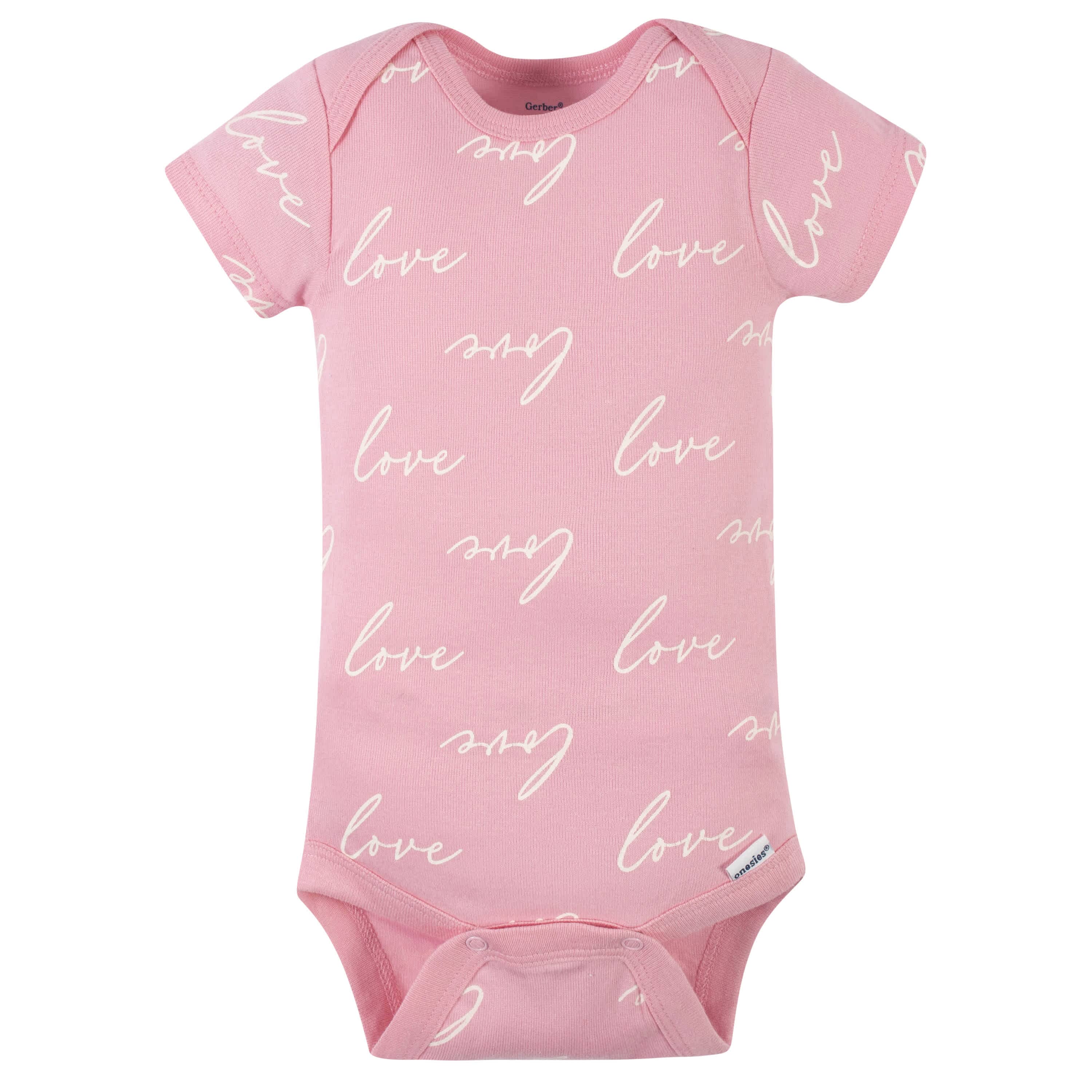 4-Pack Baby Girls Bunny Ballerina Short Sleeve Onesies® Bodysuits - Image 4