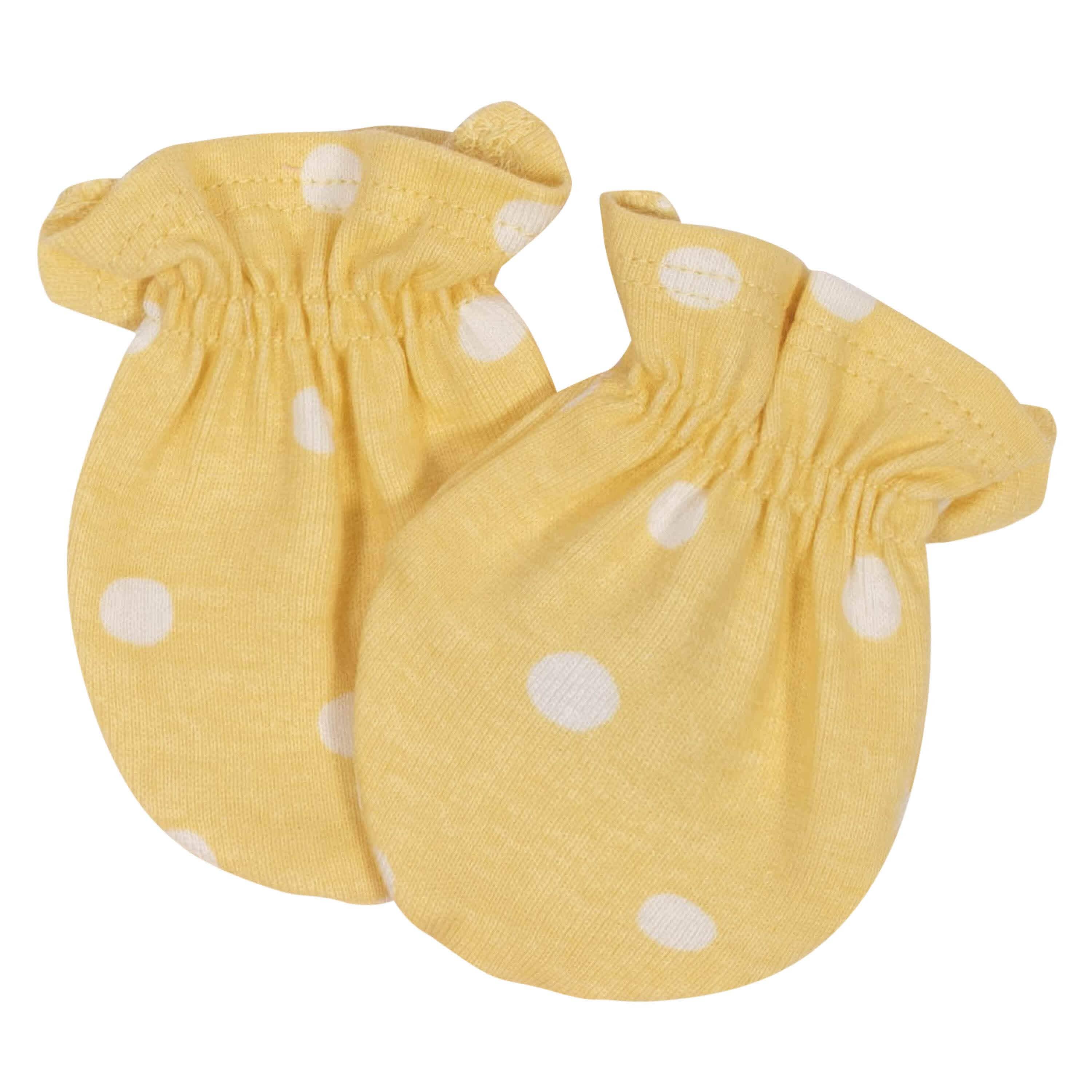 4-Pack Baby Girls Flower Pot No Scratch Mittens - Image 5