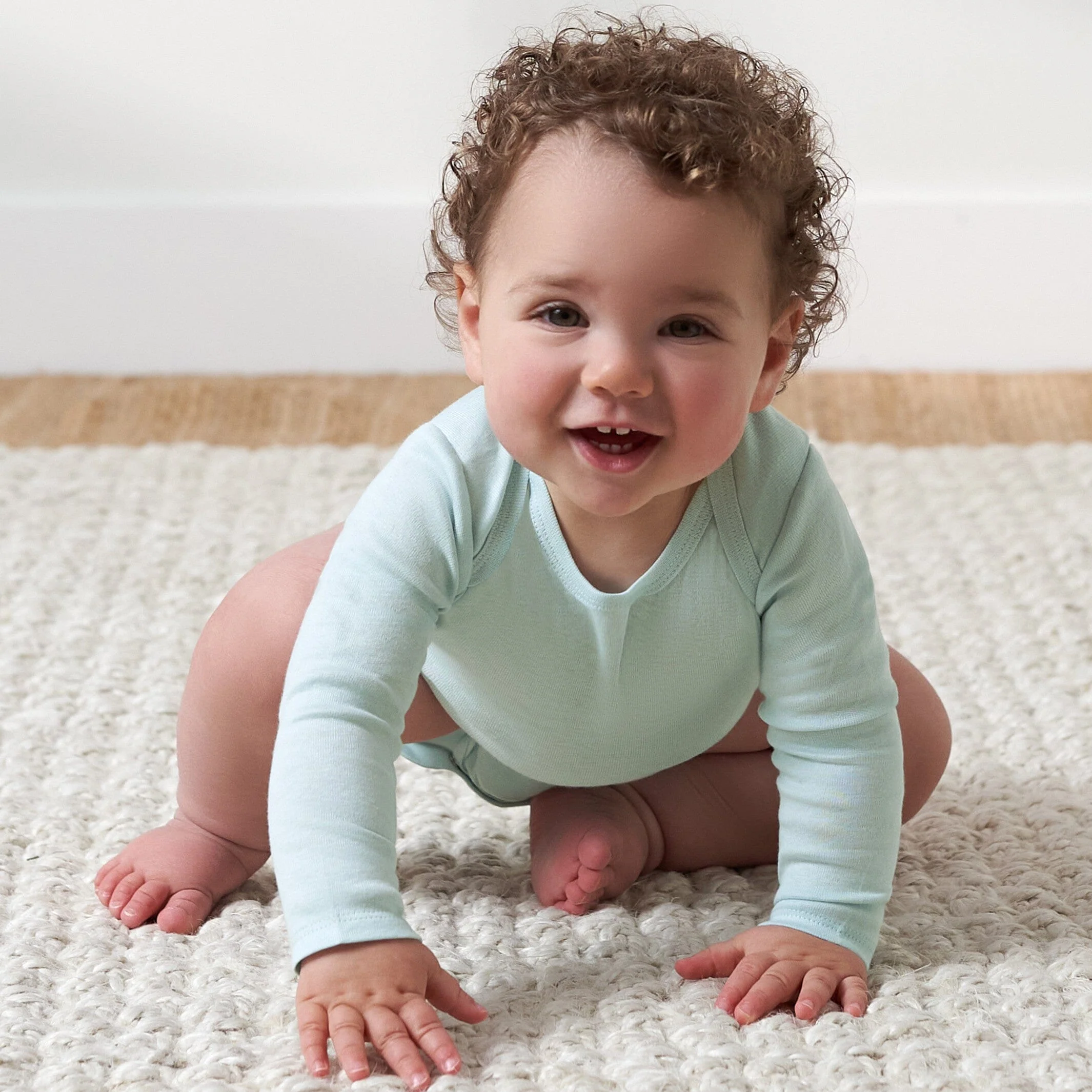 4-Pack Baby Neutral Blue/ Pink Long Sleeve Onesies® Bodysuits - Image 2