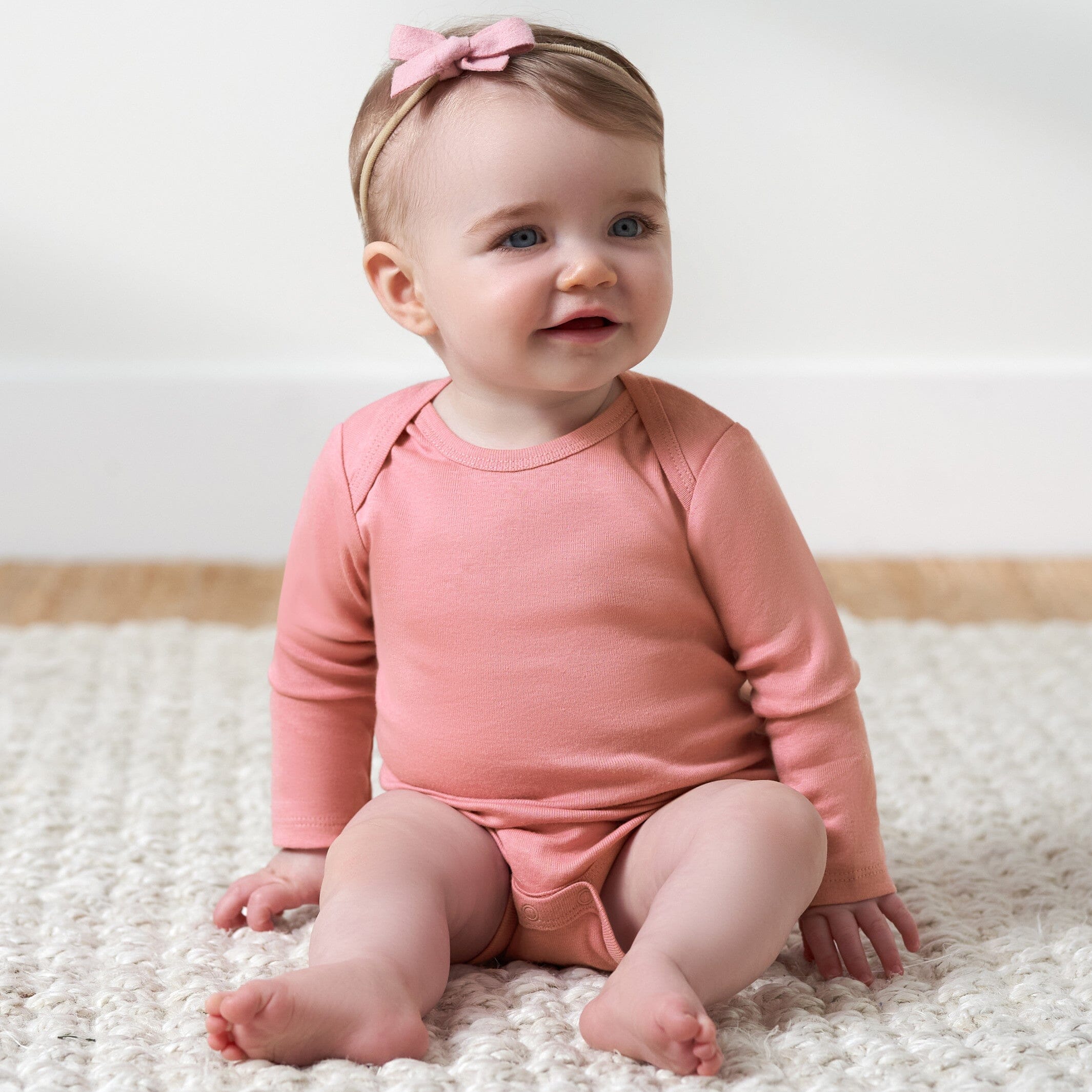 4-Pack Baby Neutral Blue/ Pink Long Sleeve Onesies® Bodysuits - Image 3
