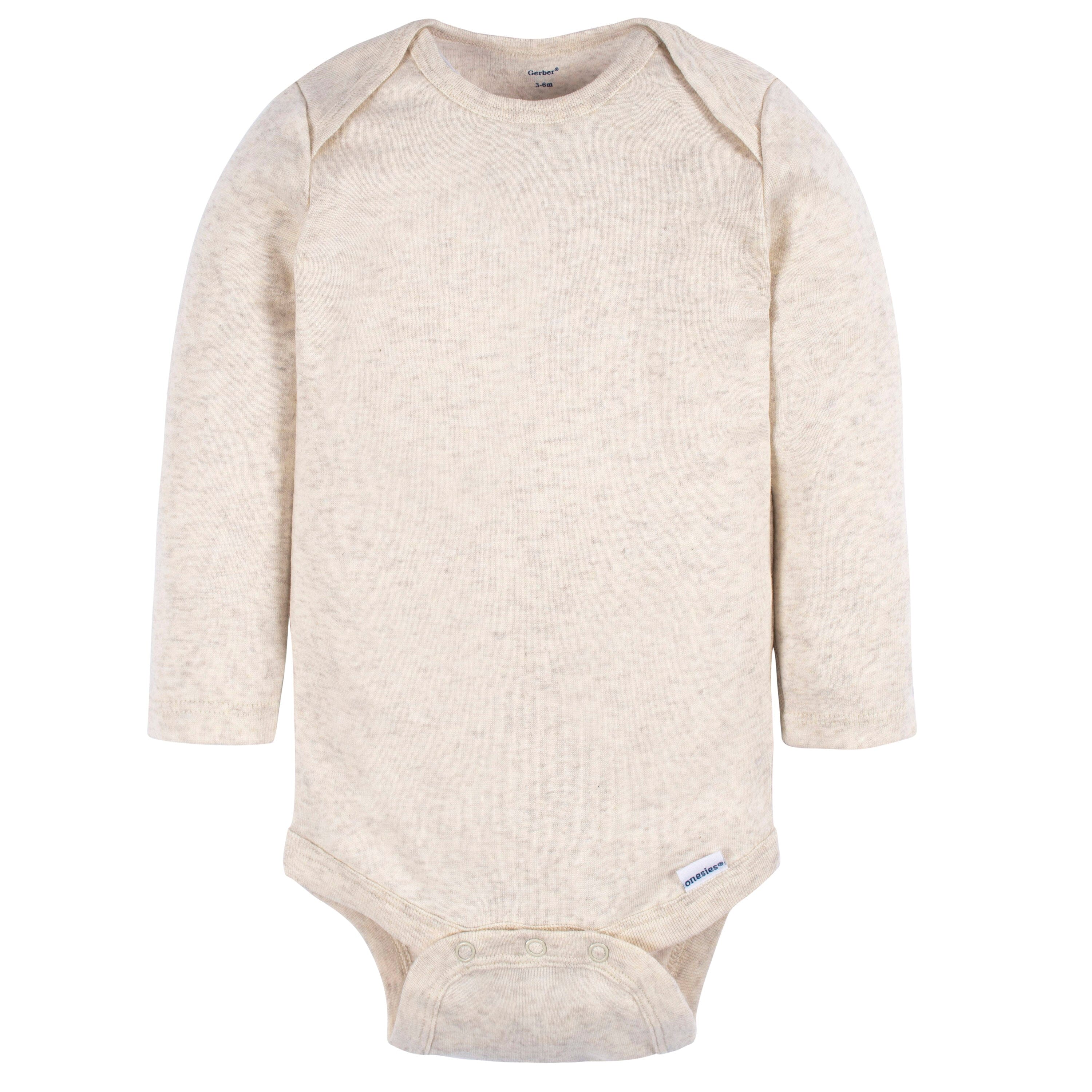 4-Pack Baby Neutral Blue/ Pink Long Sleeve Onesies® Bodysuits - Image 4