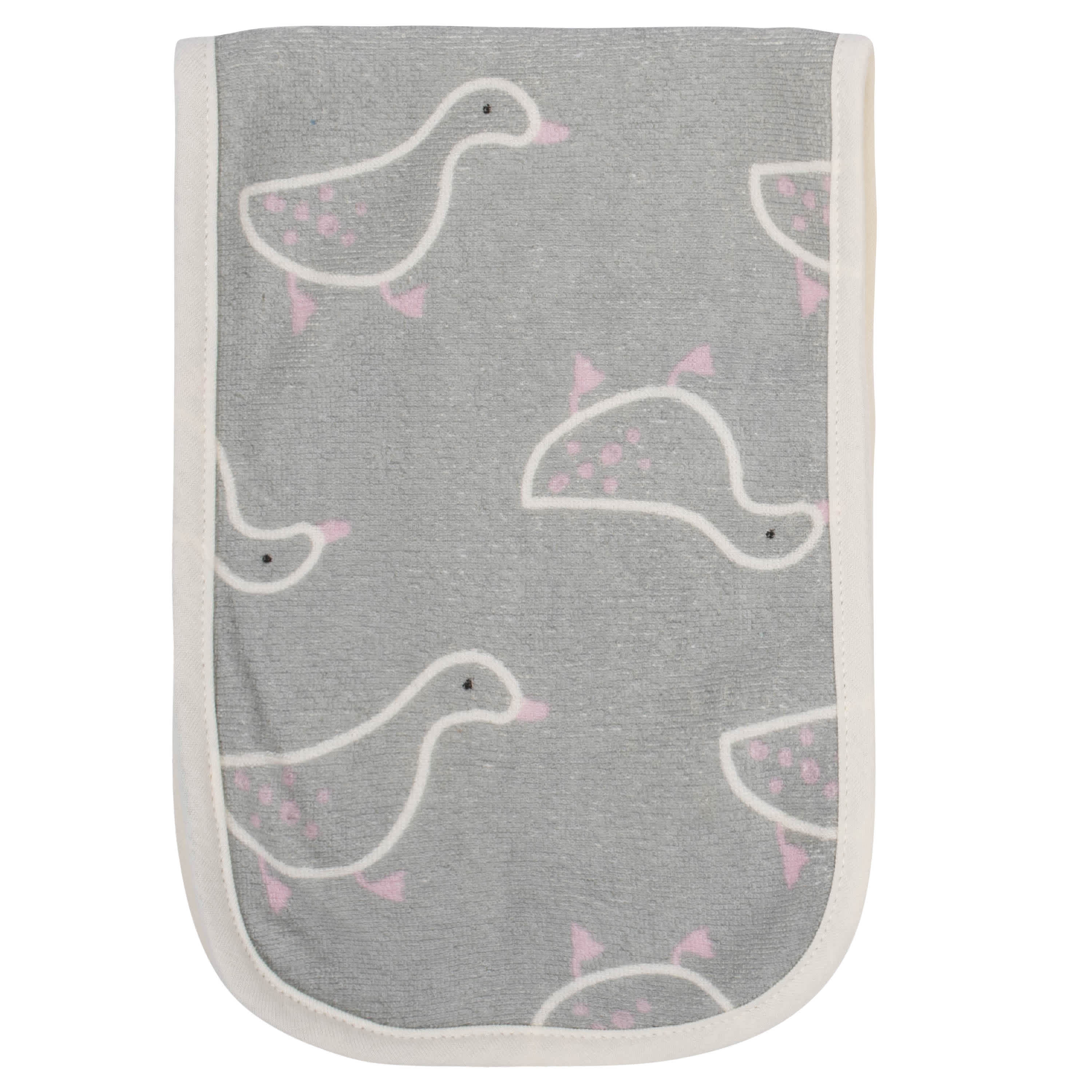 4-Pack Baby Girls Comfy Stretch Ducklings Burp Cloths - Image 4