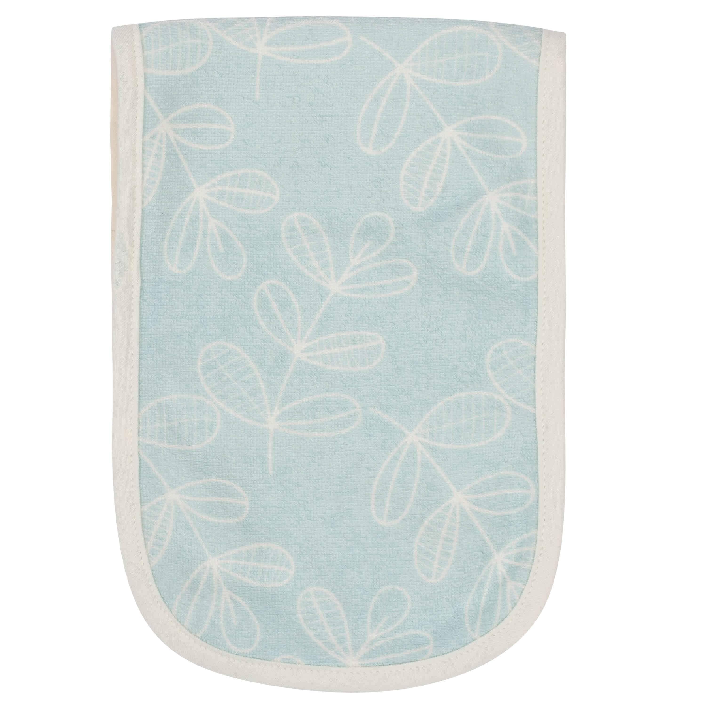 4-Pack Baby Girls Comfy Stretch Flower Pot Burp Cloths - Image 5