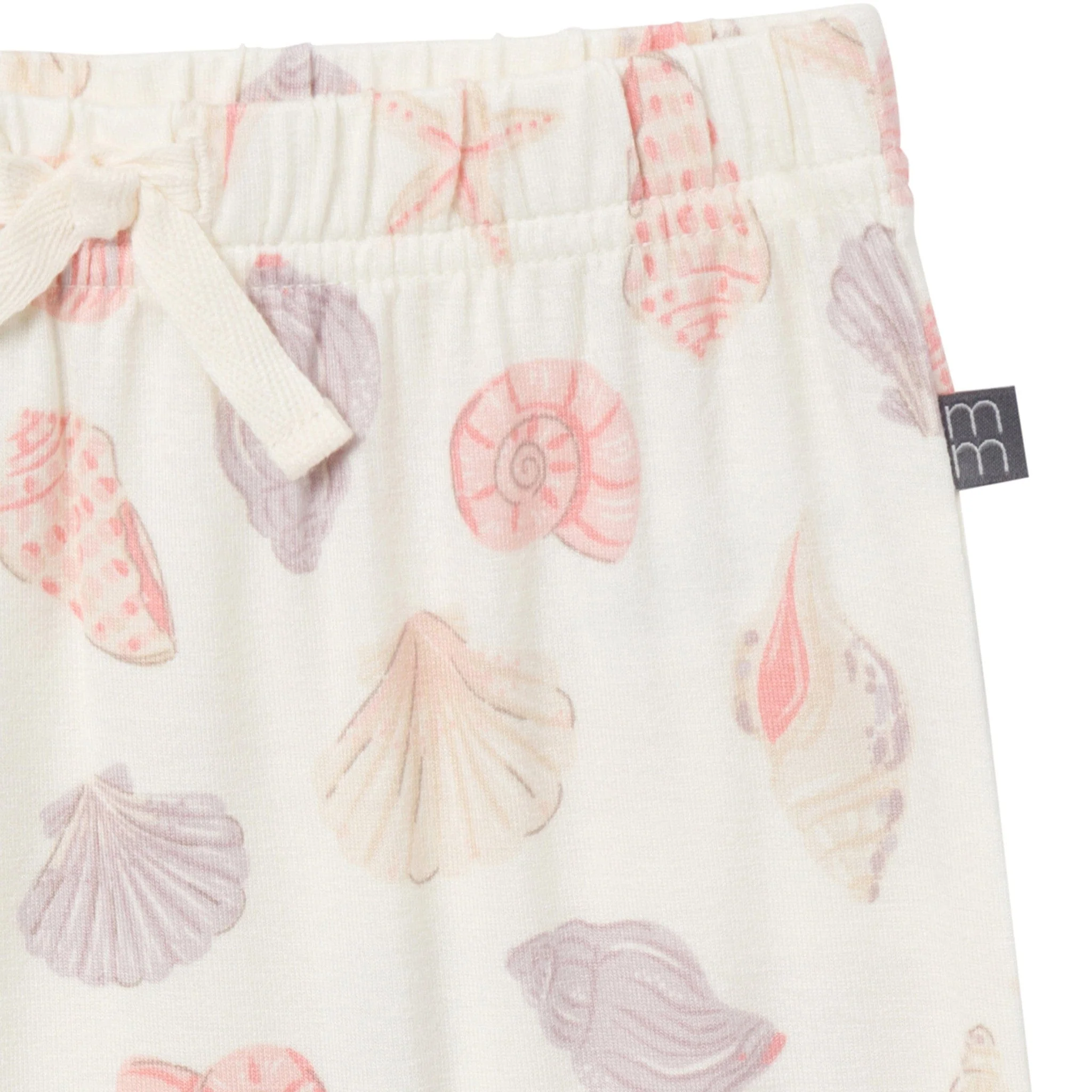 4-Piece Baby Girls Ivory Seashells Viscose Bodysuits and Pants Set - Image 8