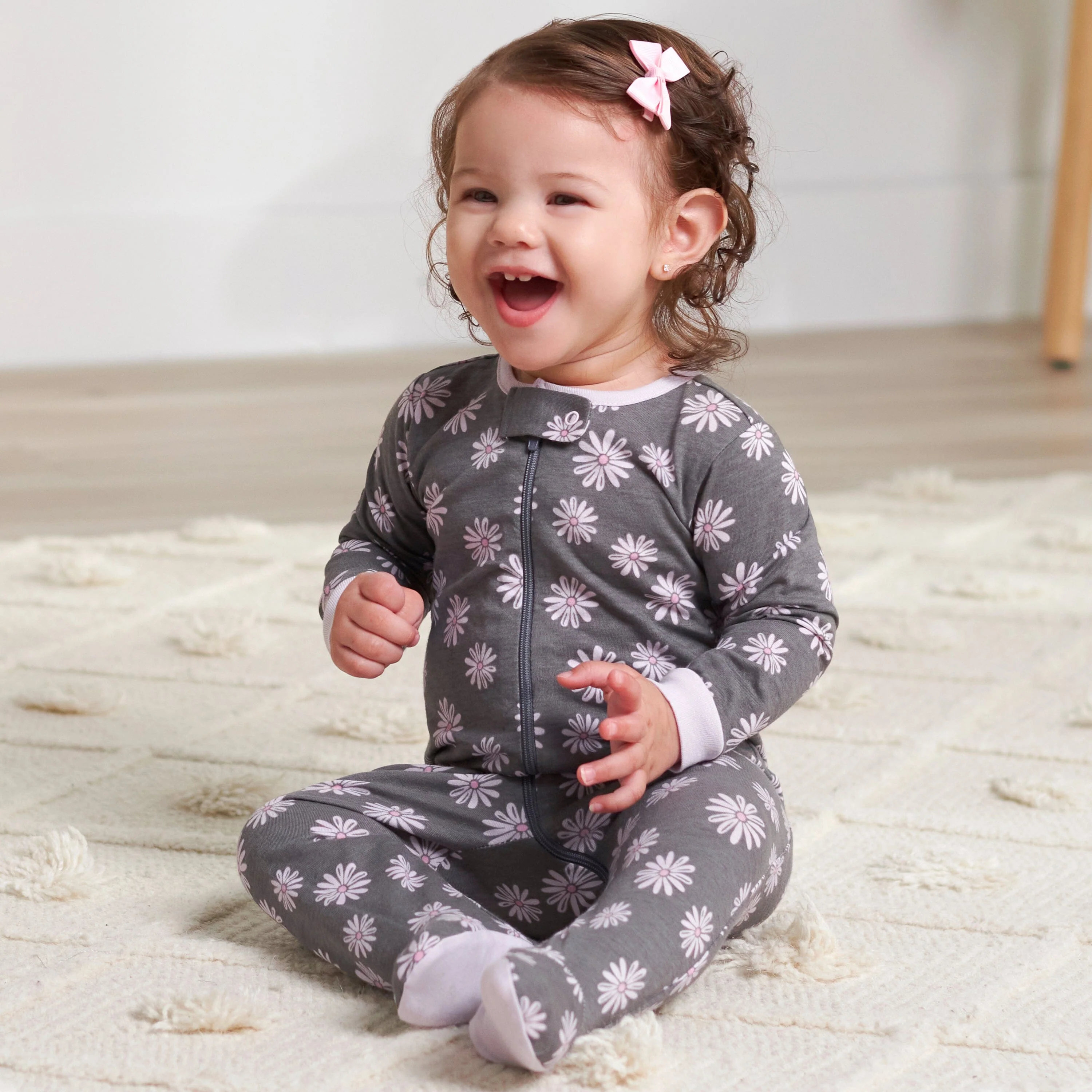 4-Pack Baby Girls Lavender Garden Sleep 'N Plays - Image 3
