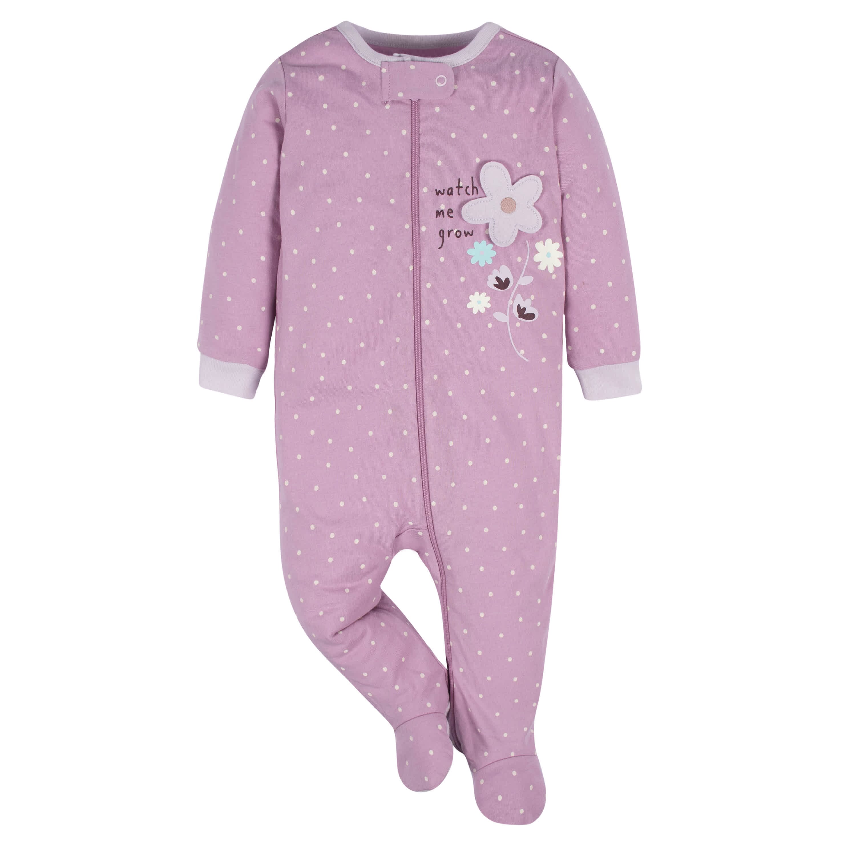 4-Pack Baby Girls Lavender Garden Sleep 'N Plays - Image 4