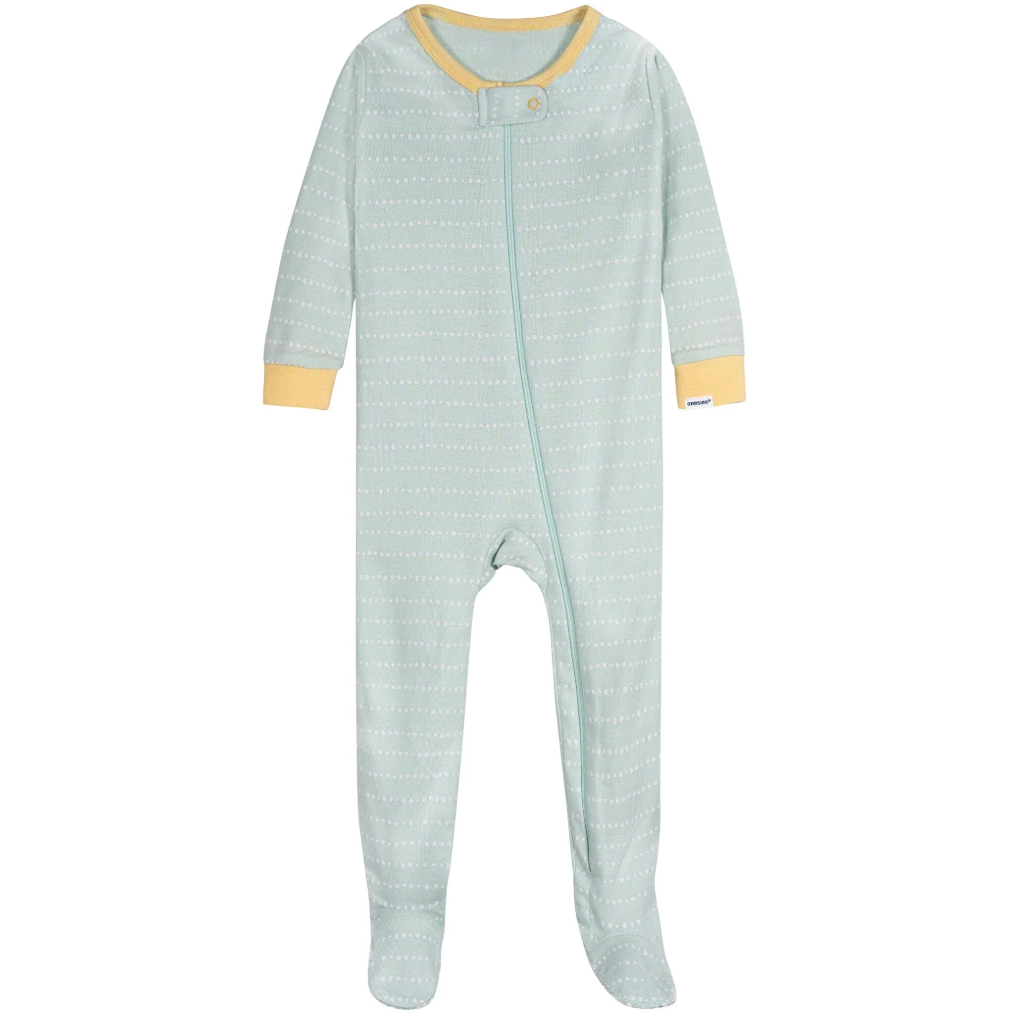 4-Pack Baby Girls Lemons Snug Fit Footed Pajamas - Image 8