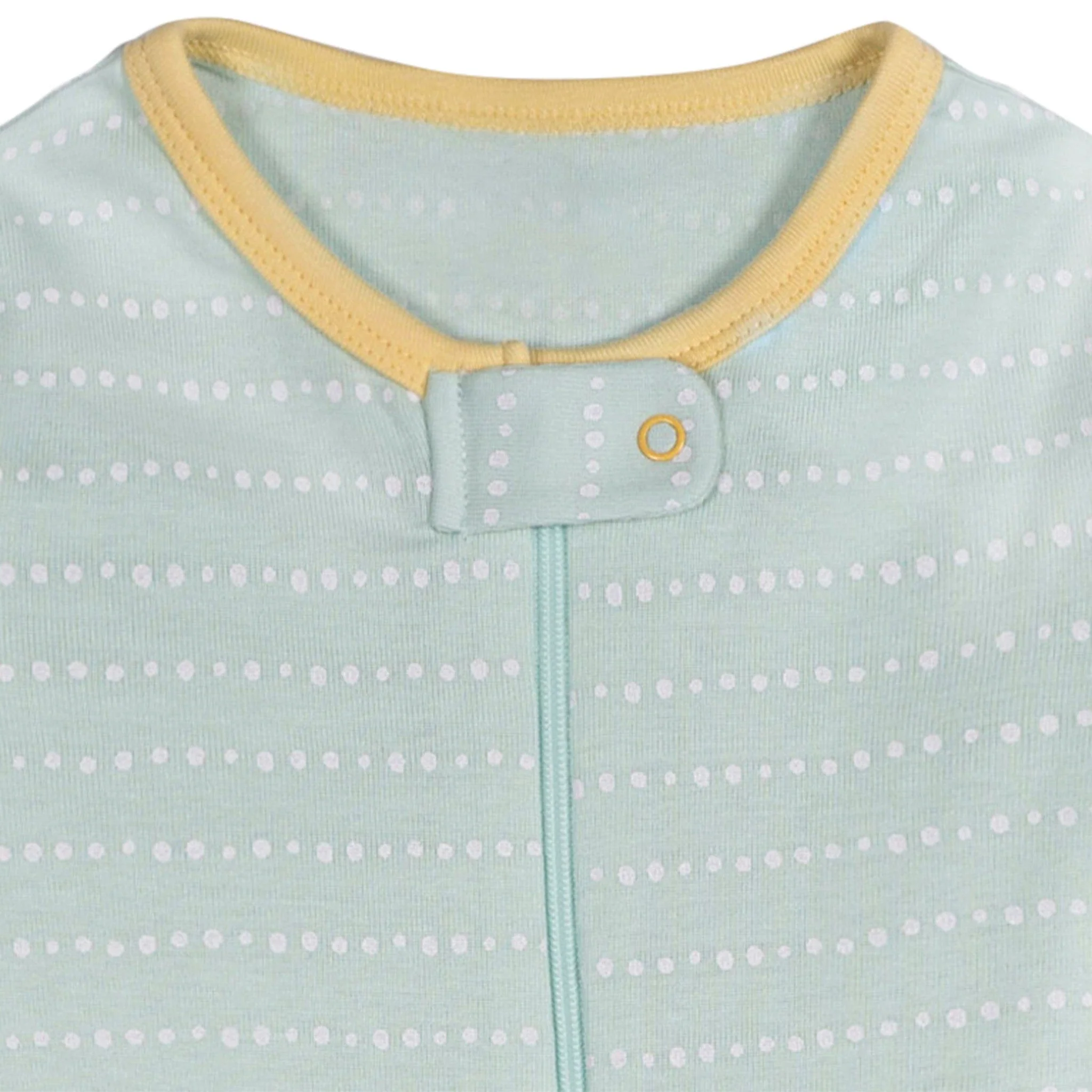 4-Pack Baby Girls Lemons Snug Fit Footed Pajamas - Image 9