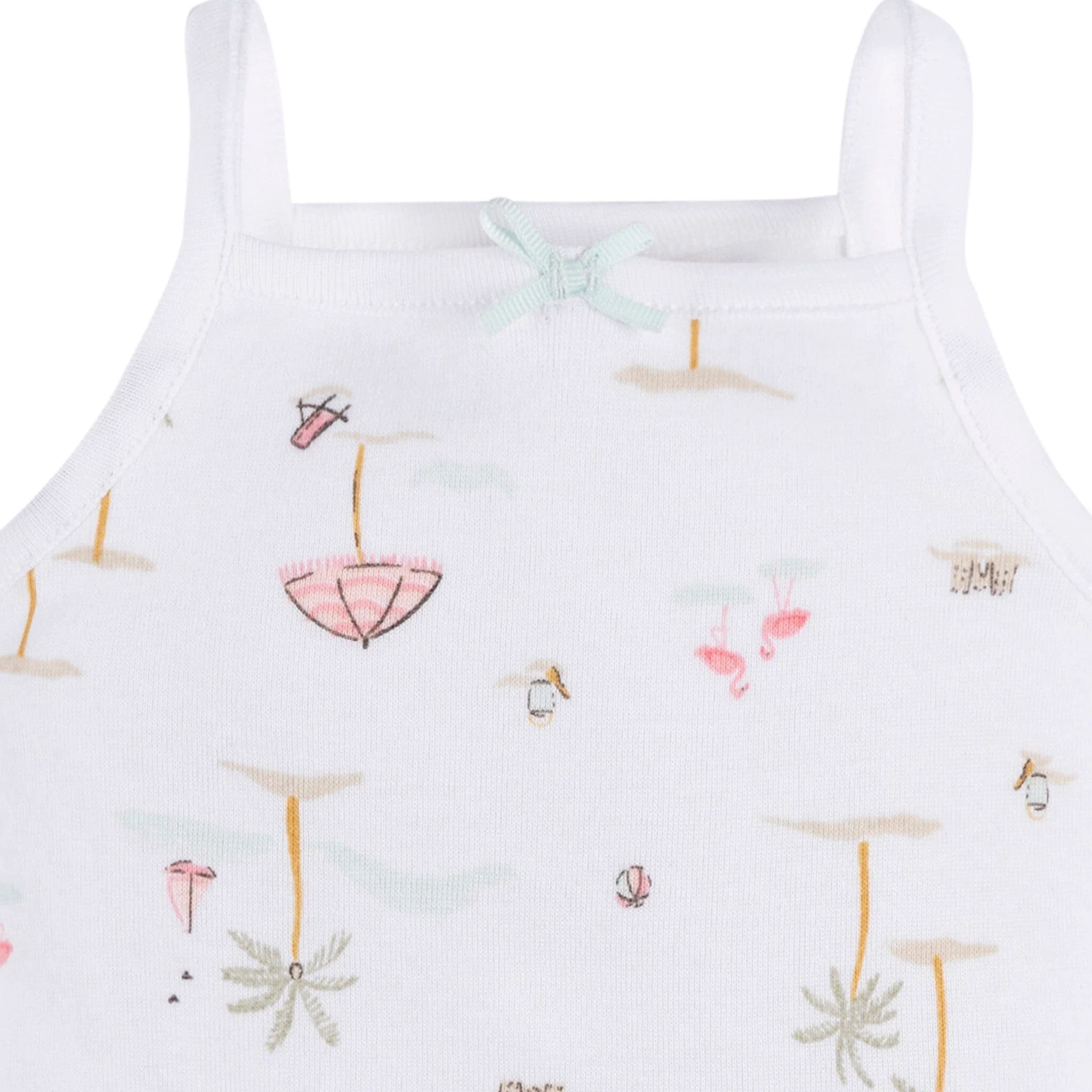 4-Pack Baby Girls Pink Flamingo Sleeveless Onesies® Bodysuits - Image 8