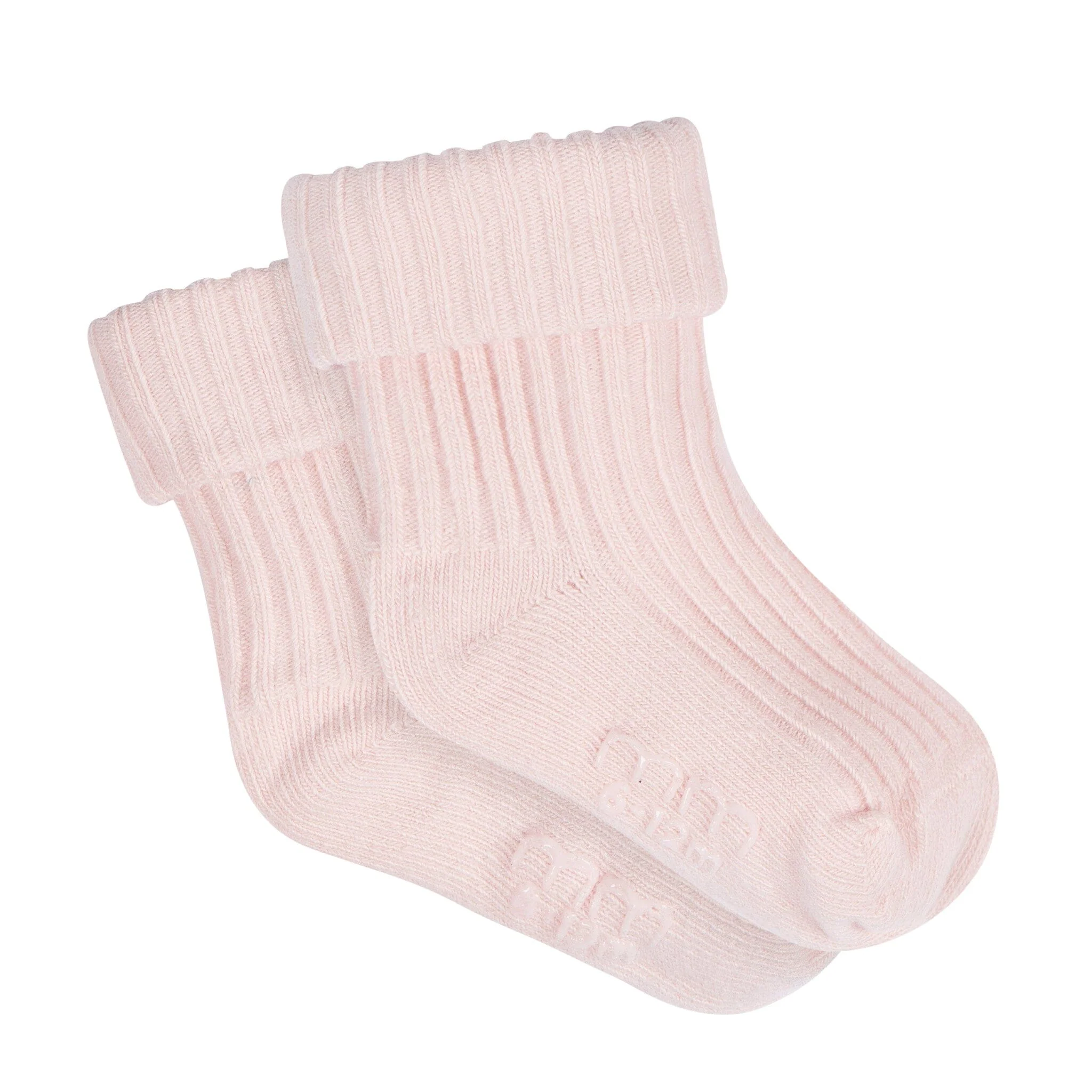 4-Pack Baby Girls Pink Rolled Cuff Ribbed Socks - Image 3