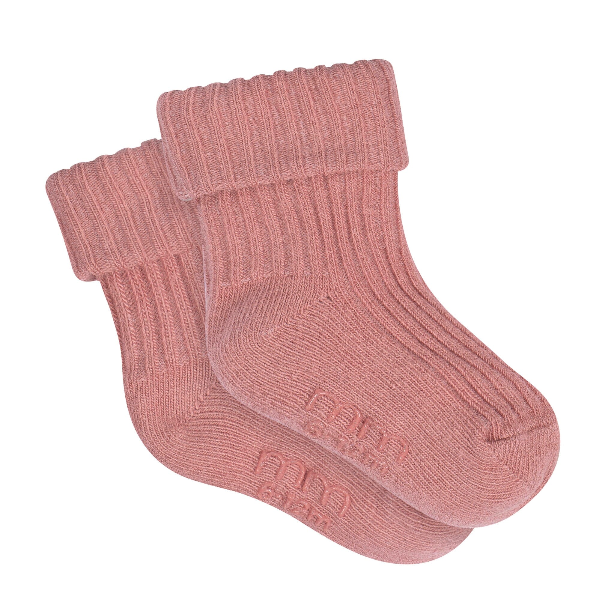 4-Pack Baby Girls Pink Rolled Cuff Ribbed Socks - Image 4