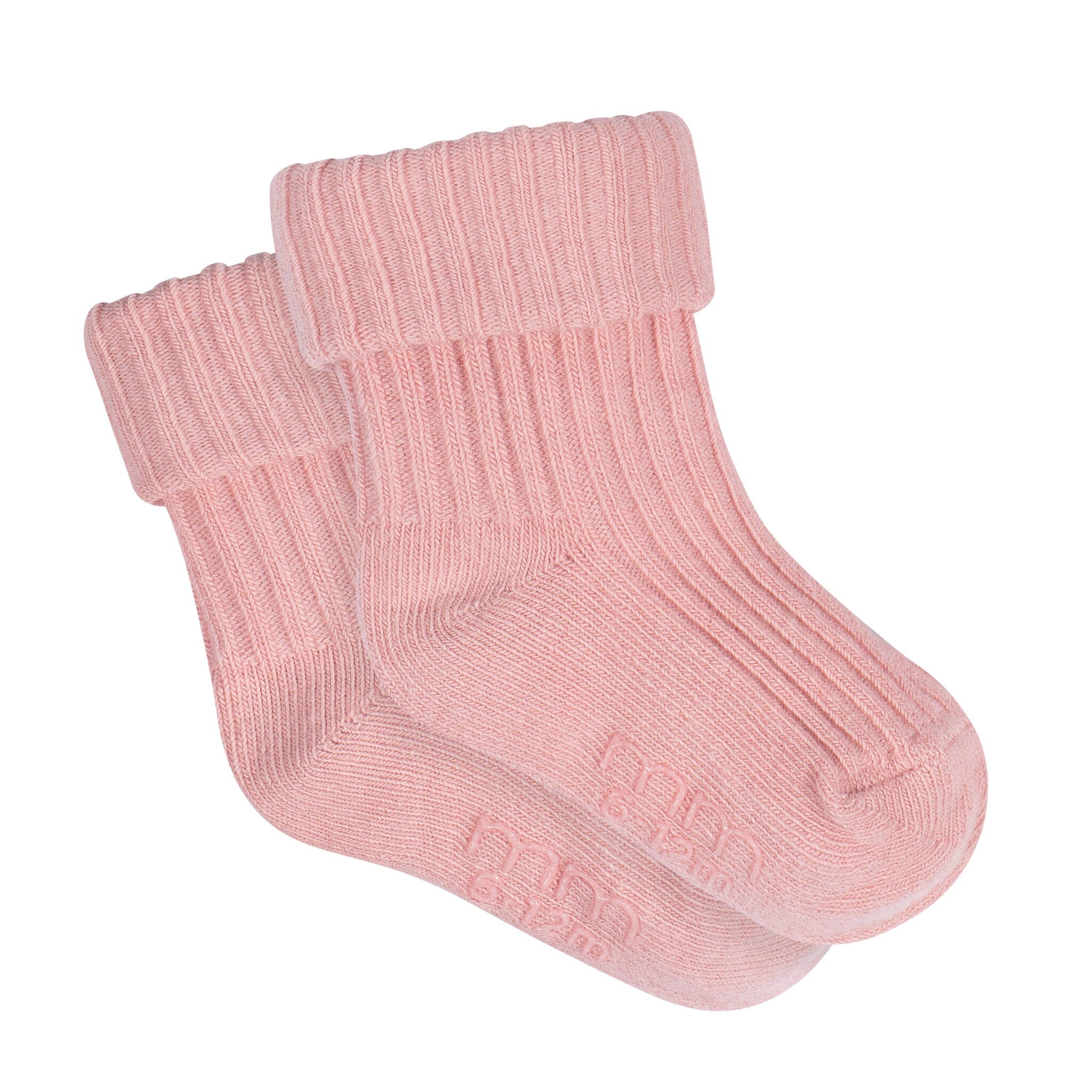 4-Pack Baby Girls Pink Rolled Cuff Ribbed Socks - Image 5