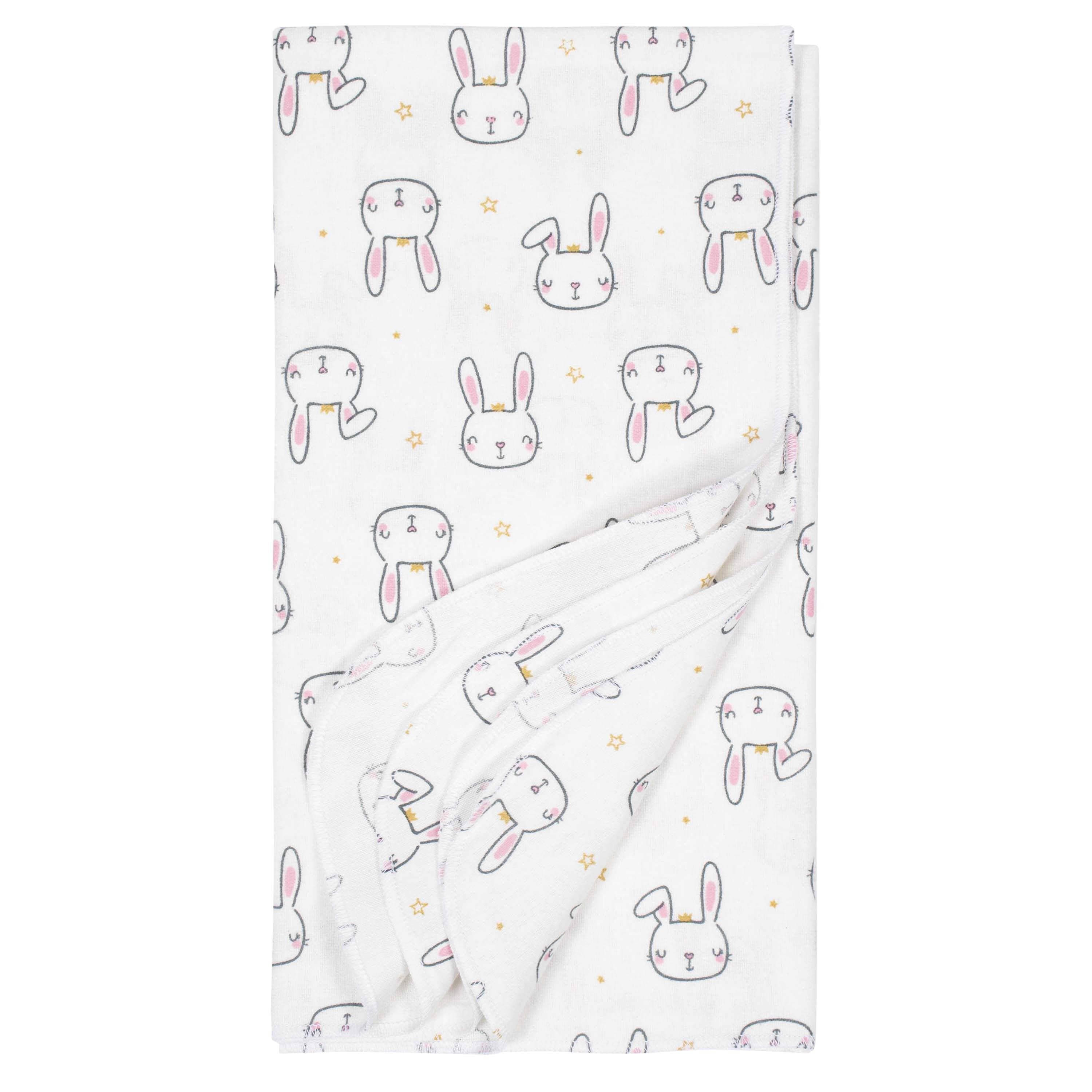 Gerber® 4-Pack Baby Girls Princess Flannel Blankets - Image 2